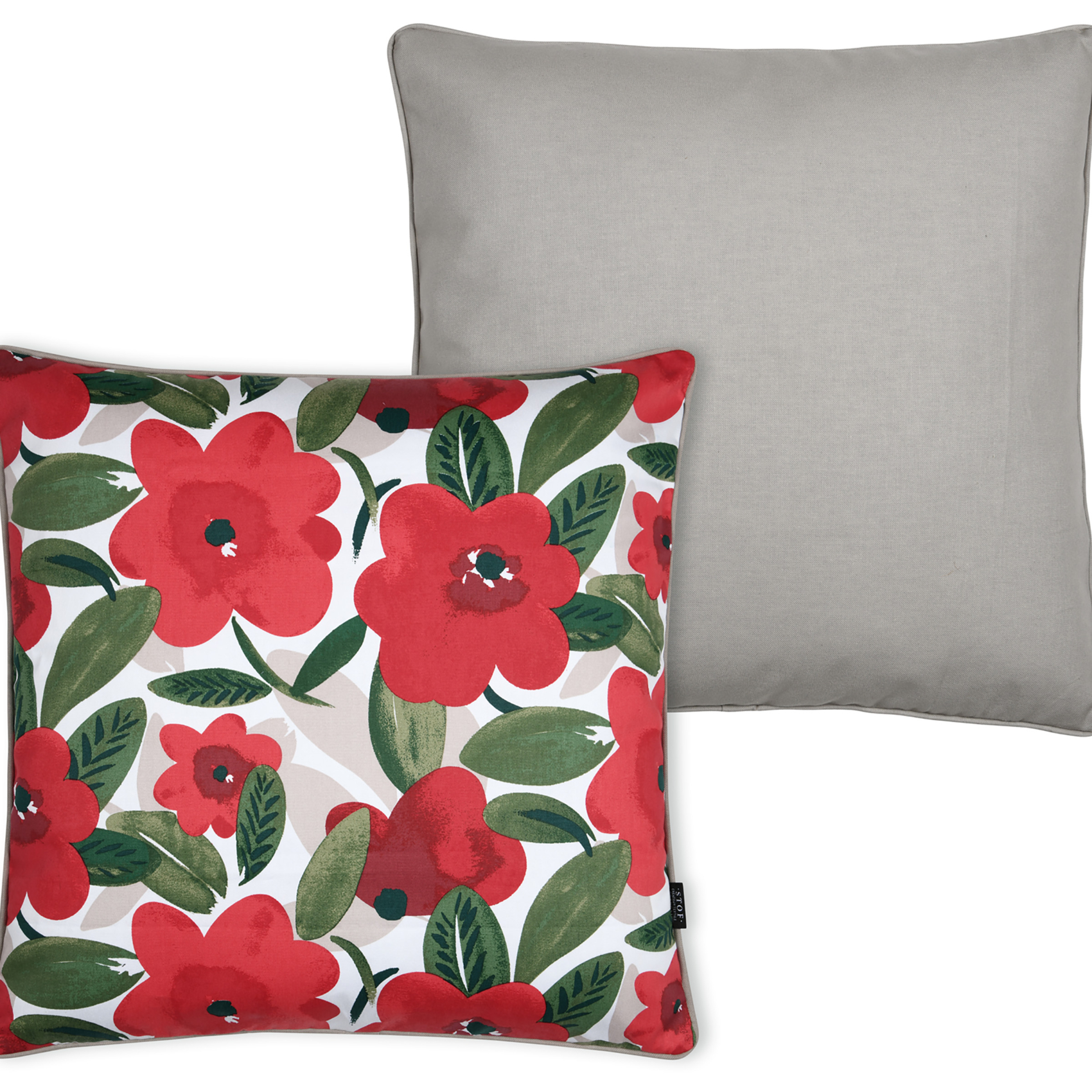 Coussin en coton décoratif imprimé floral — vue 4