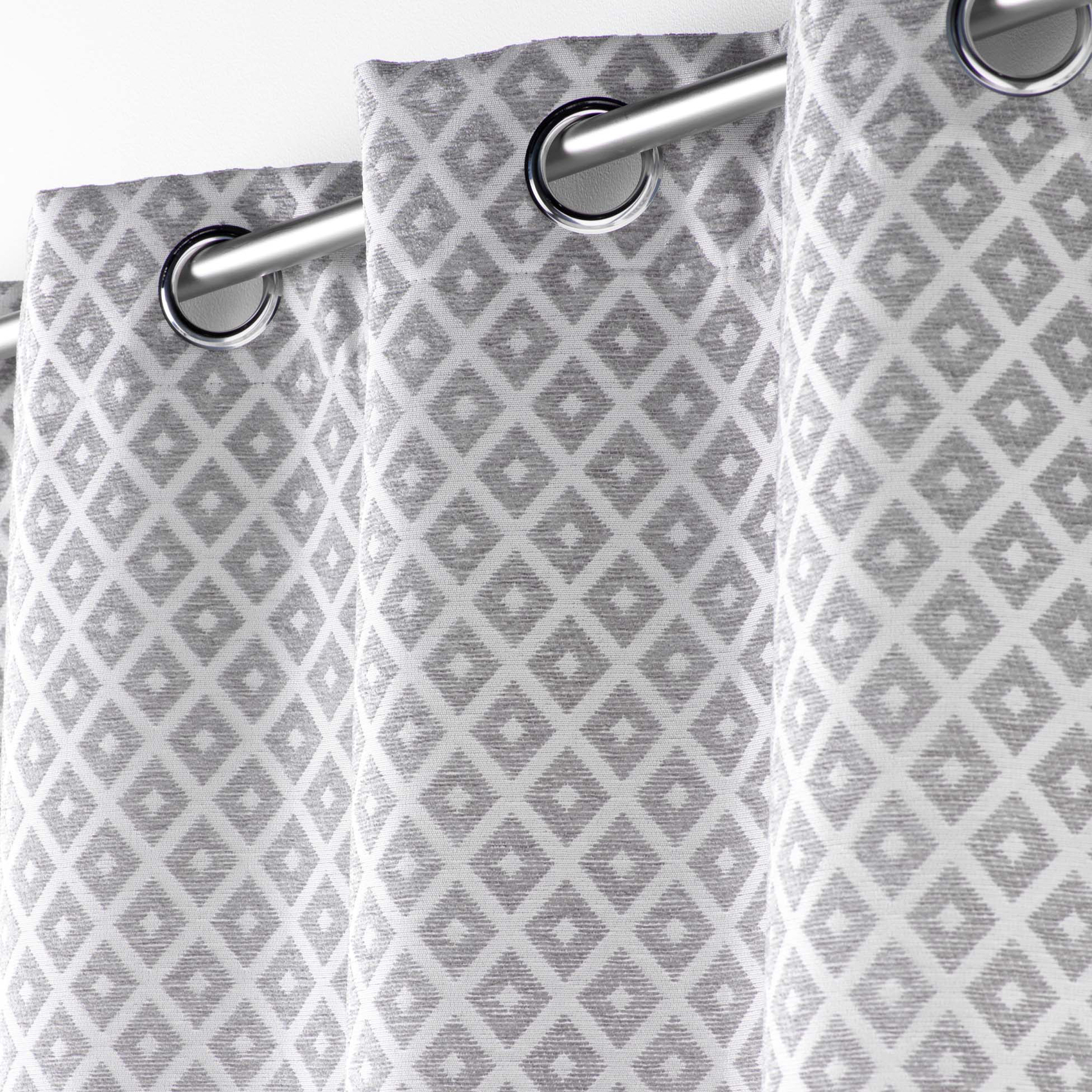 Rideau Jacquard motif losange — vue 3