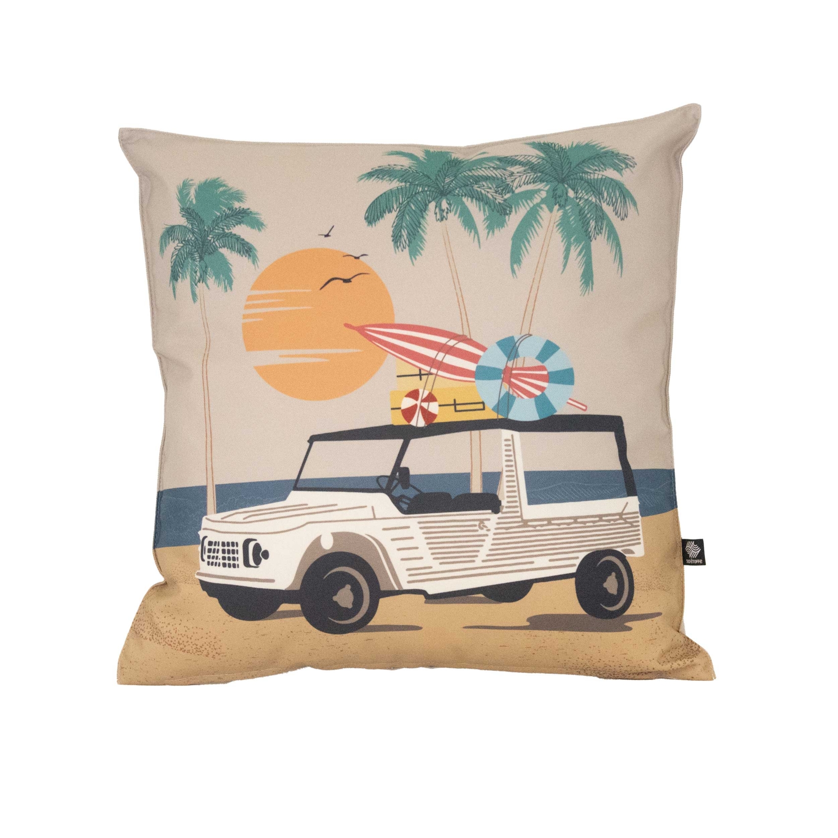 Coussin extérieur décoratif à motif estival — vue 5