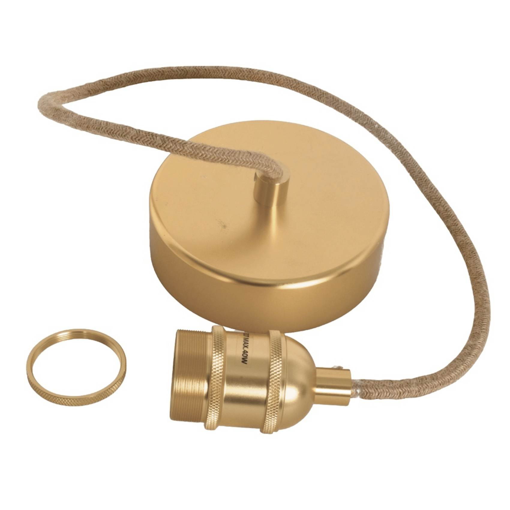 Suspension douille doré satiné — vue 4
