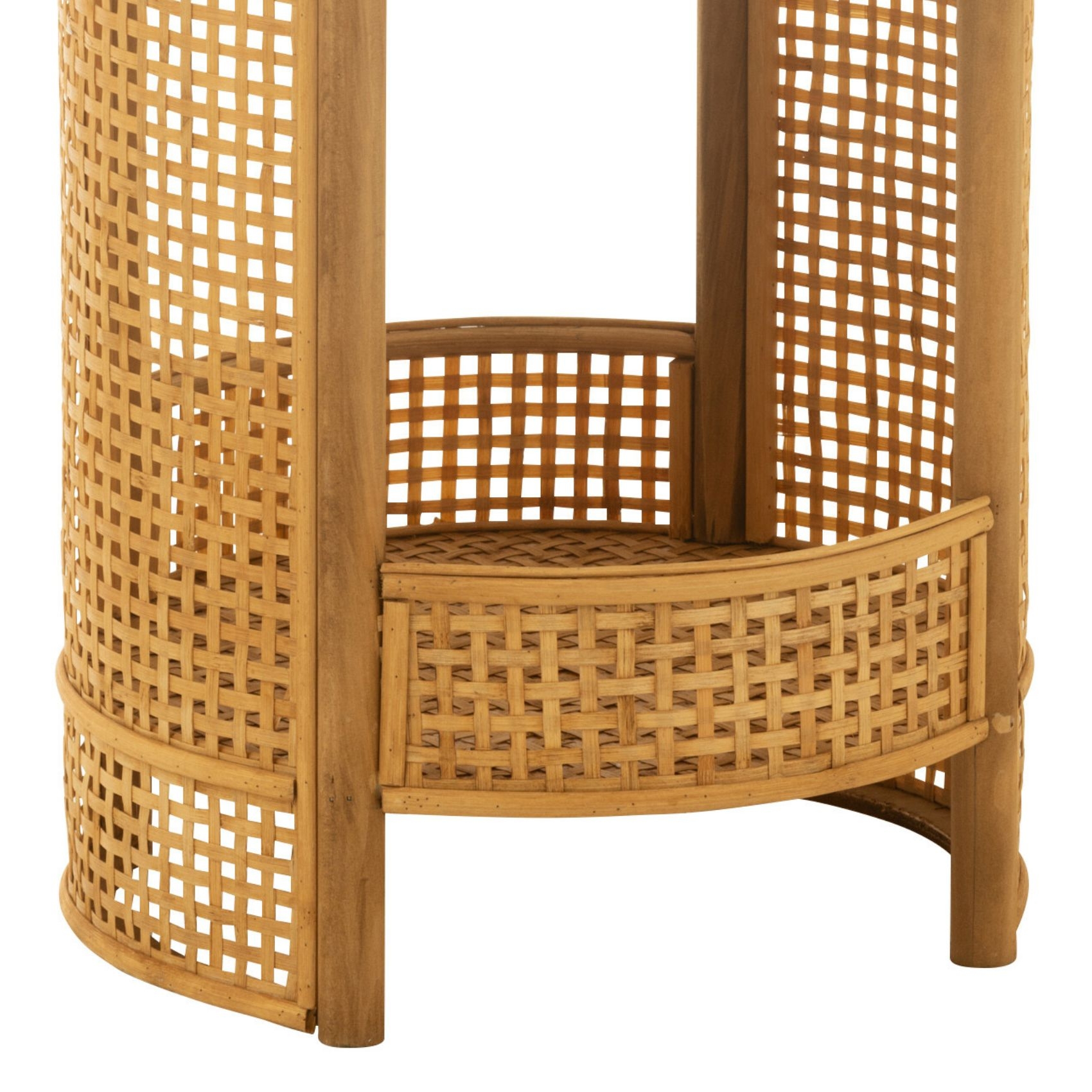 Table basse salon rotin à double plateaux — vue 5
