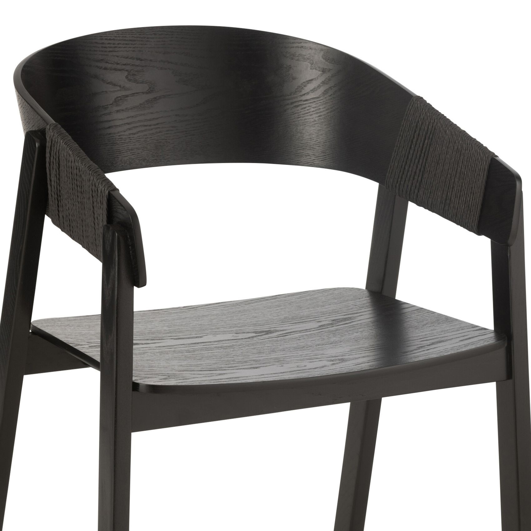 Chaise salle à manger en bois de frêne accoudoirs — vue 6