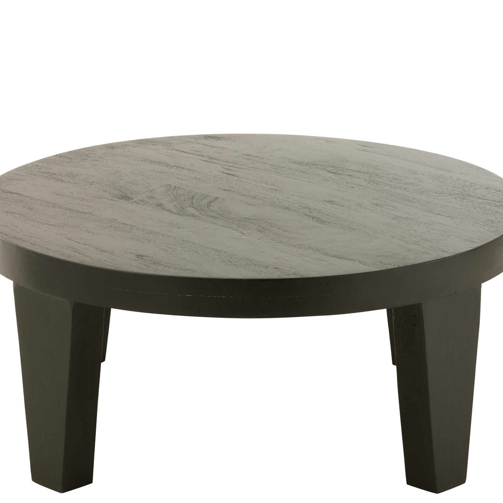 Table basse ronde en bois de manguier — vue 4