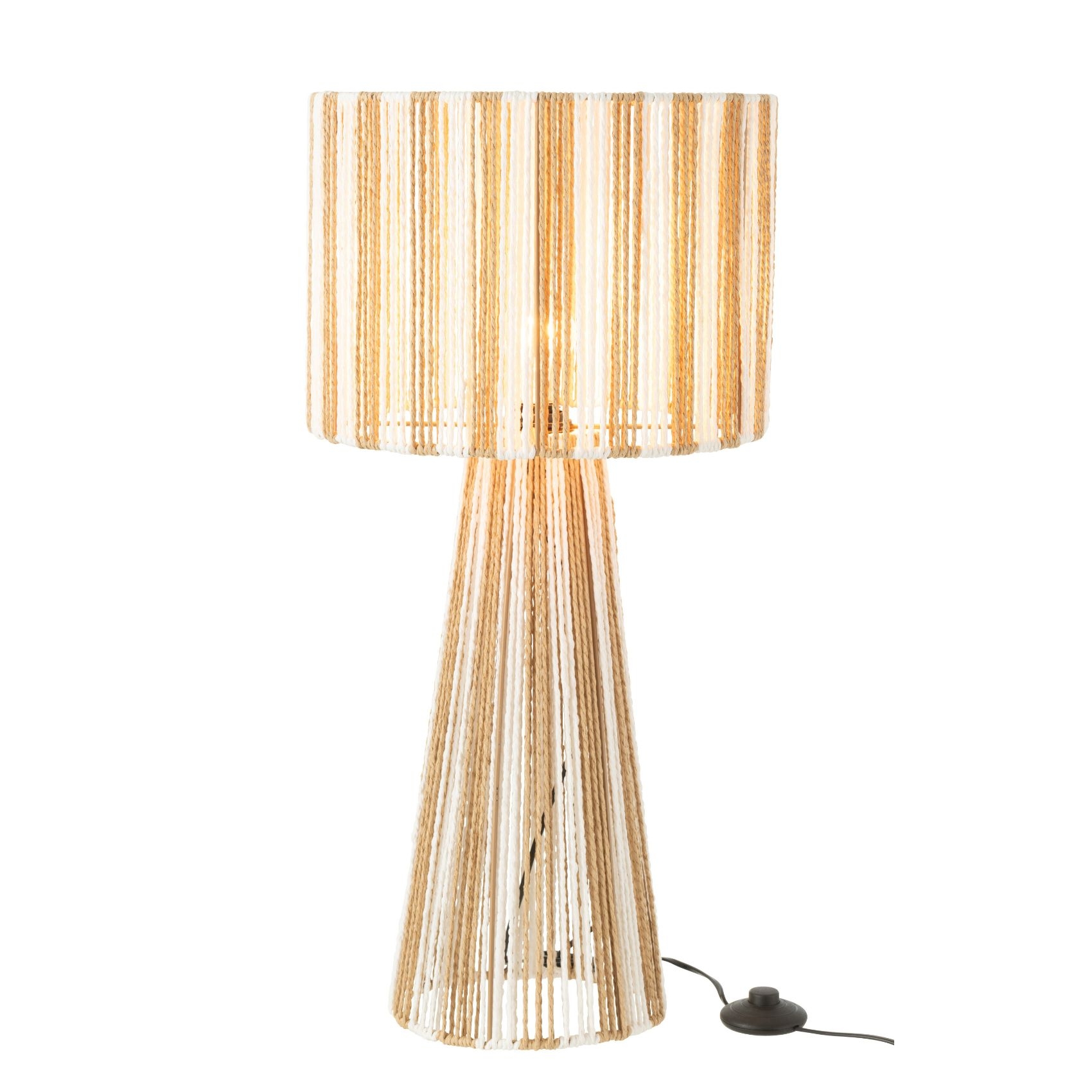 Lampe salon en cordes rayées — vue 3