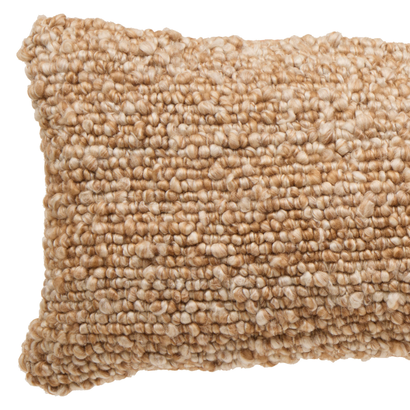 Coussin rectangulaire effet laine déhoussable — vue 5