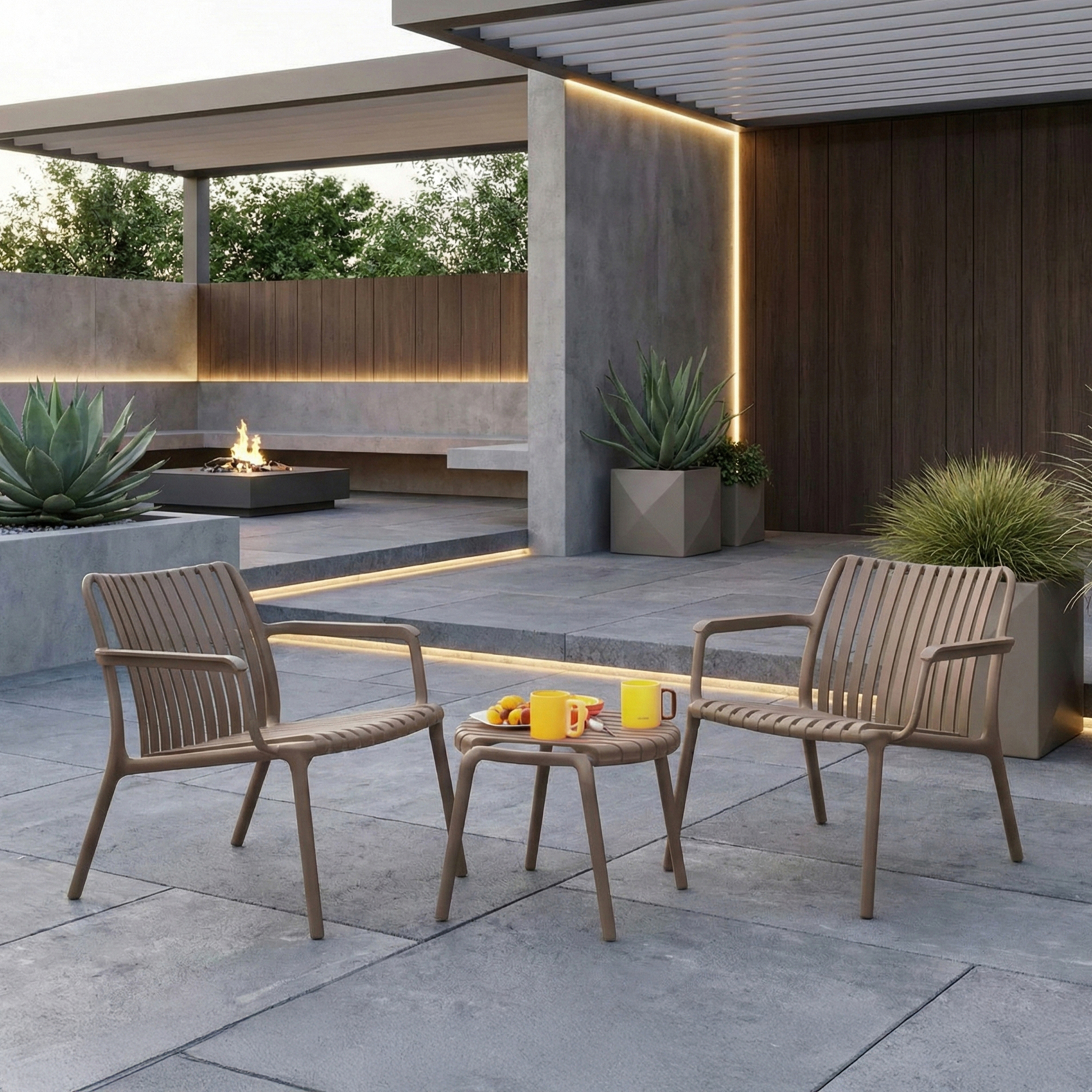 Table basse et repose-pieds de jardin — vue 5