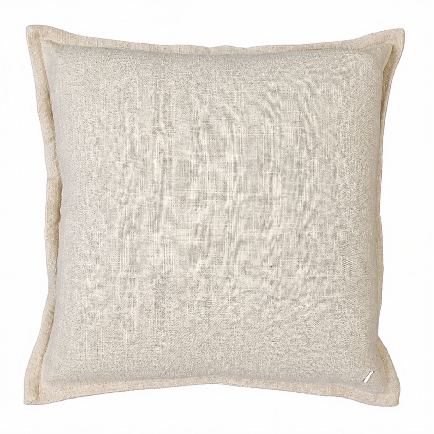 Housse de coussin 100% coton rayures rustiques LOURMARIN — vue 3