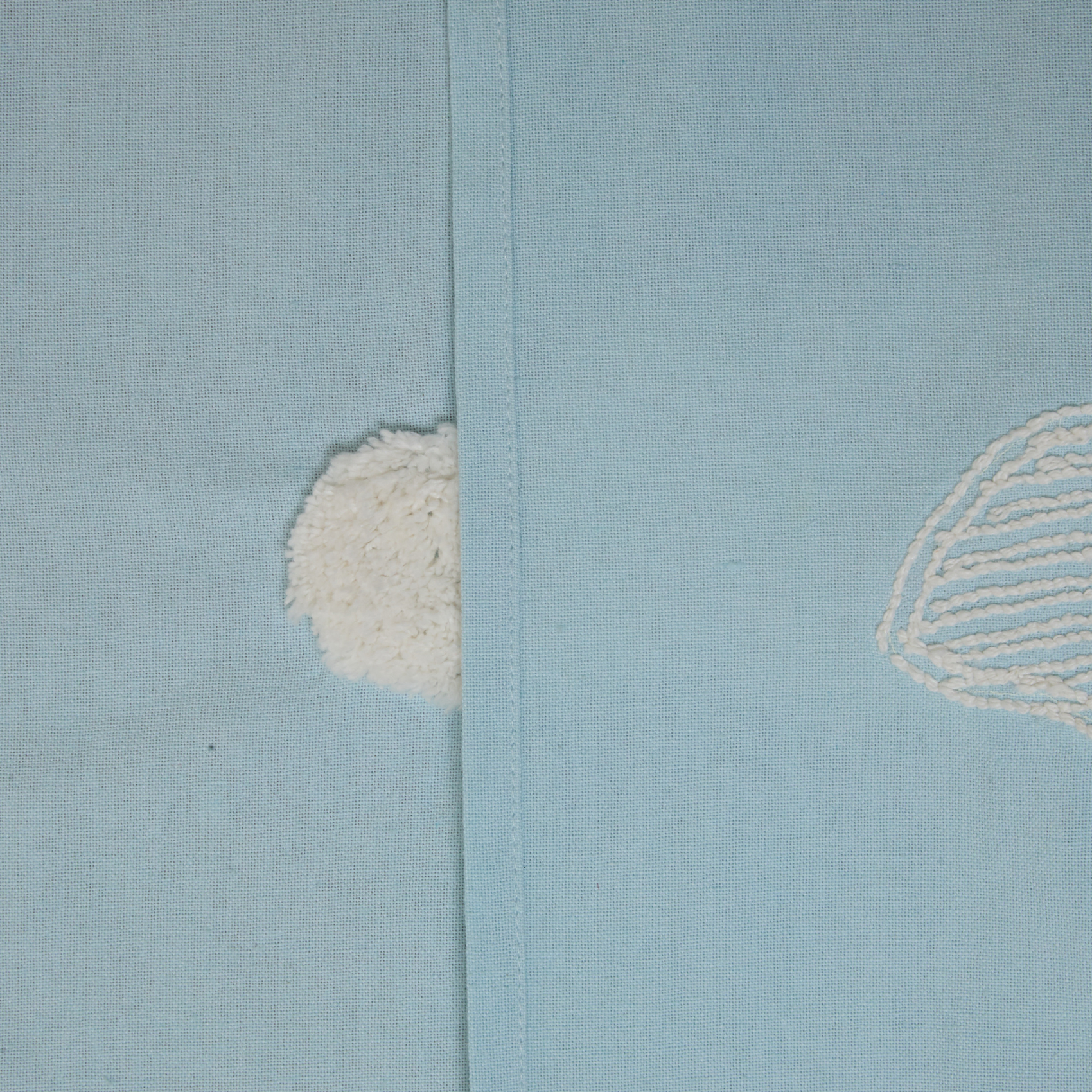 Rideau à œillets tufté nuage — vue 3