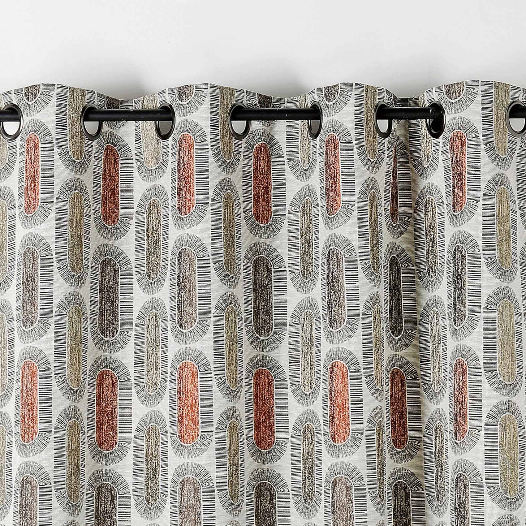 Rideau tamisant motifs rétro — vue 3