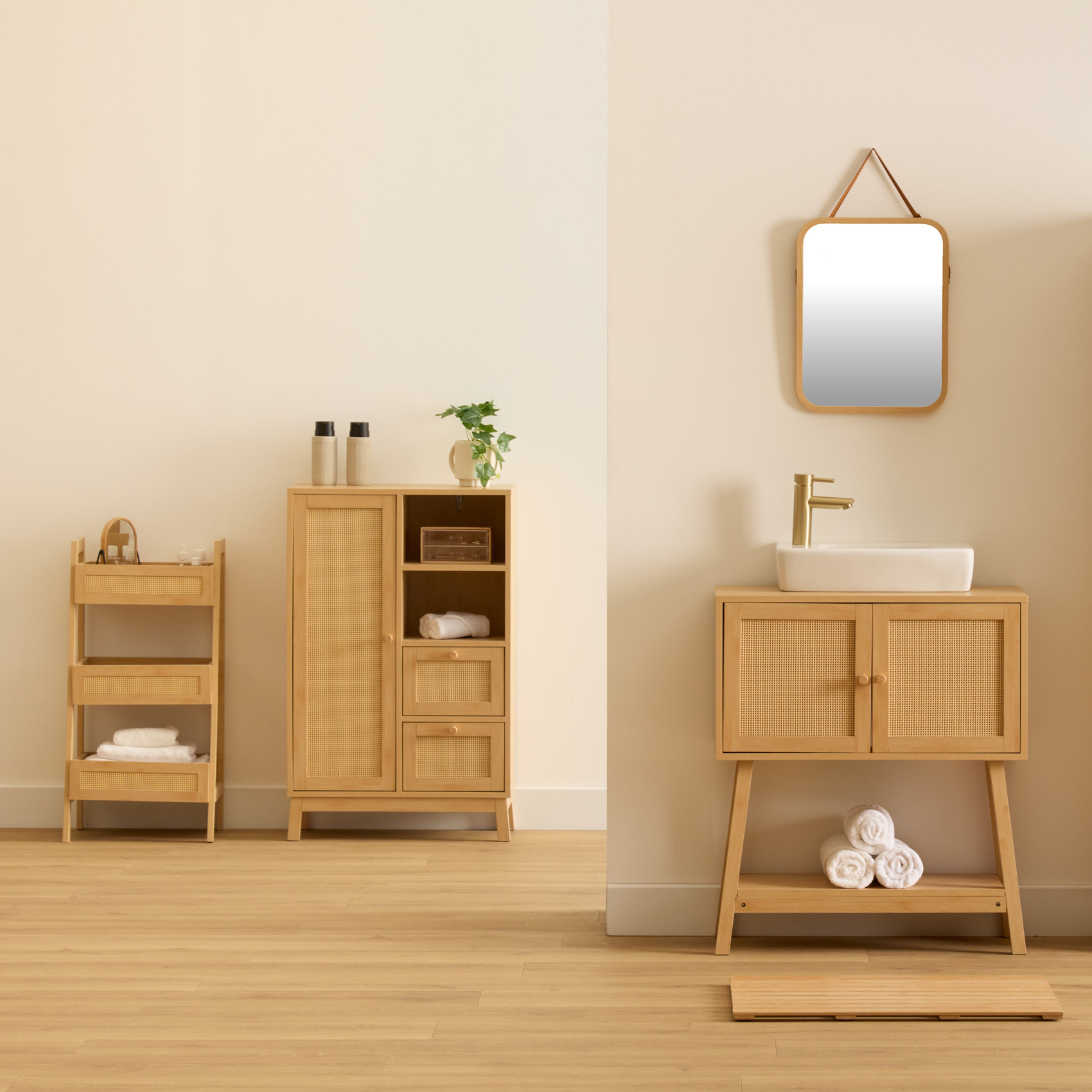 Étagère de rangement 3 niveaux avec paniers intégrés — vue 4