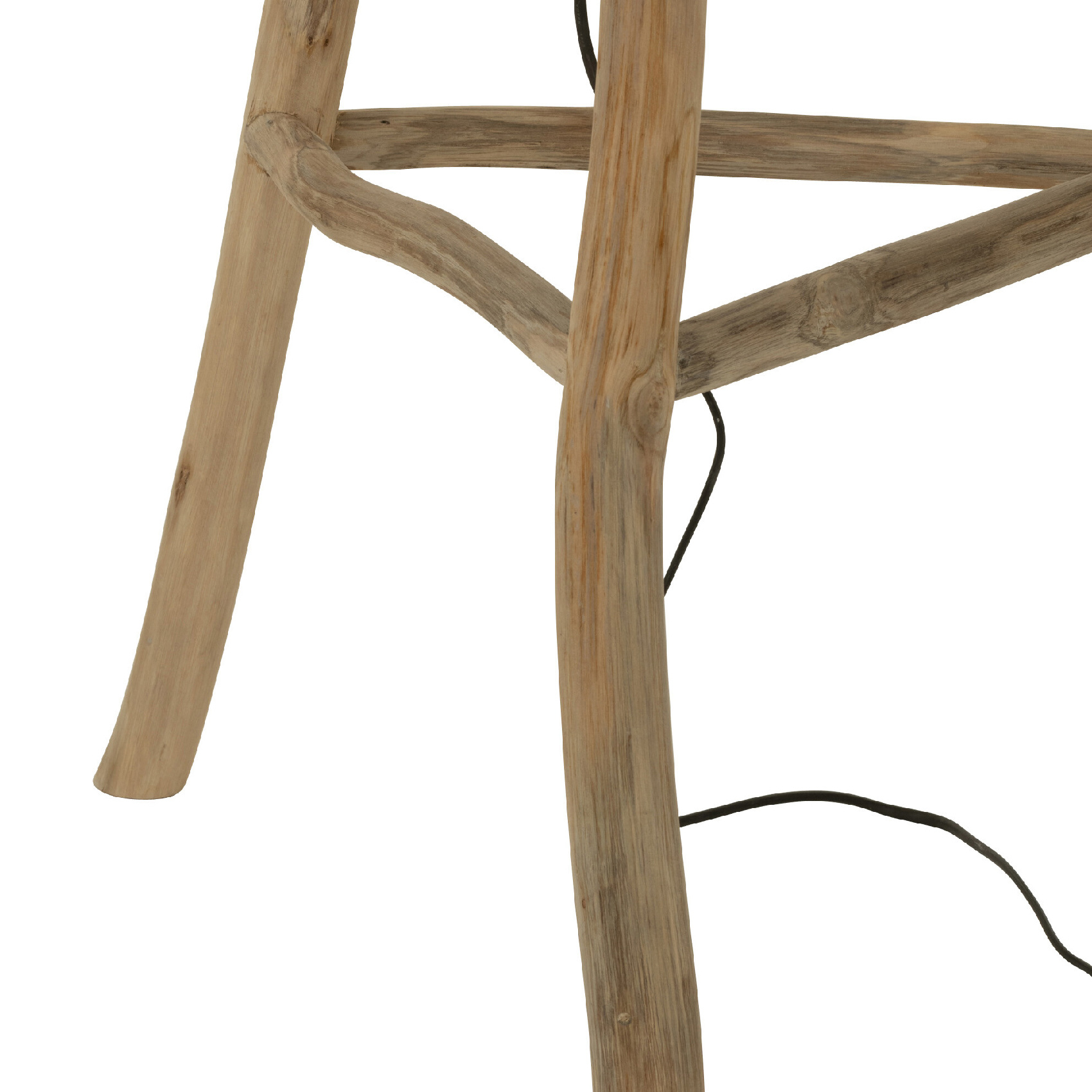 Lampadaire rond en rotin — vue 6