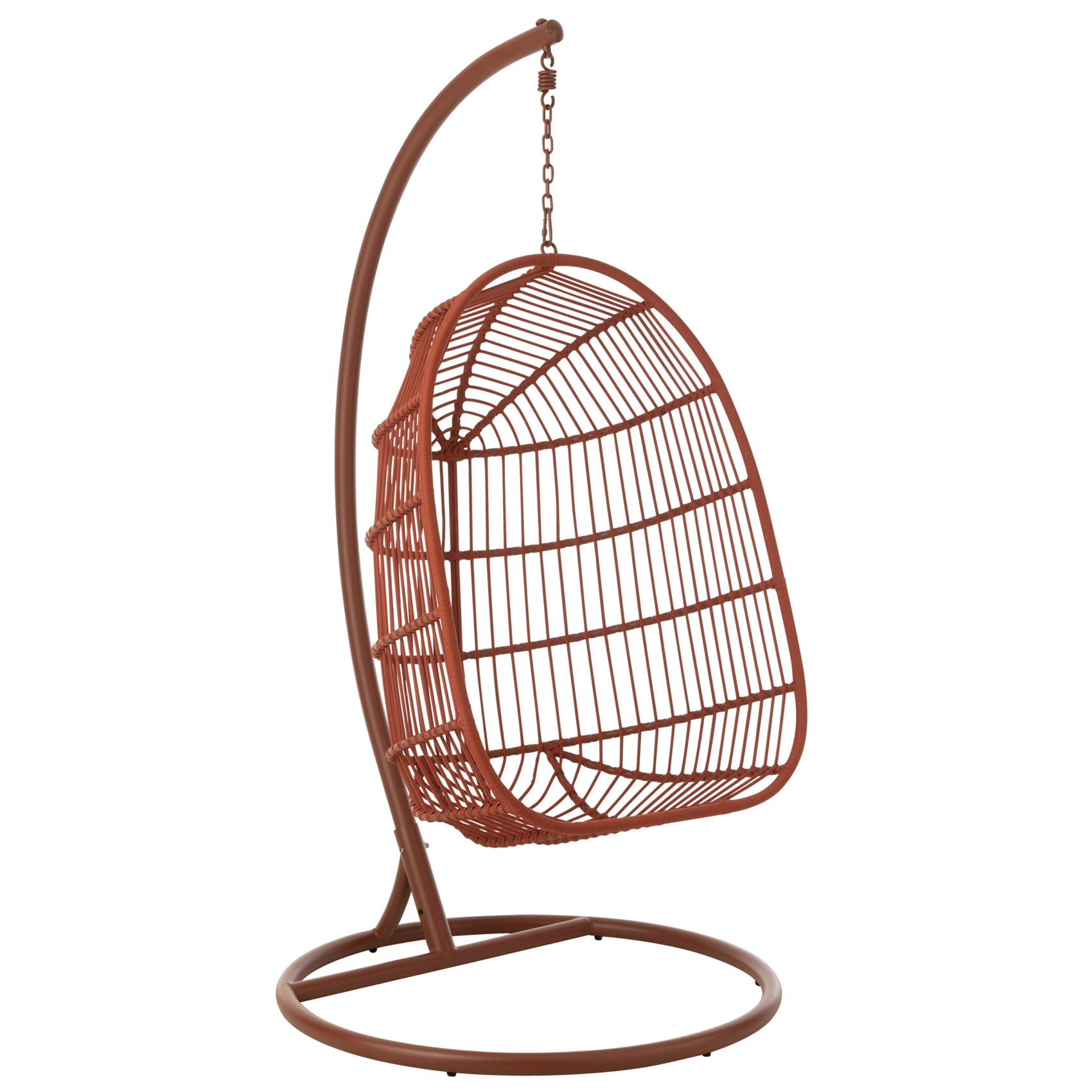 Fauteuil suspendu acier et corde — vue 5