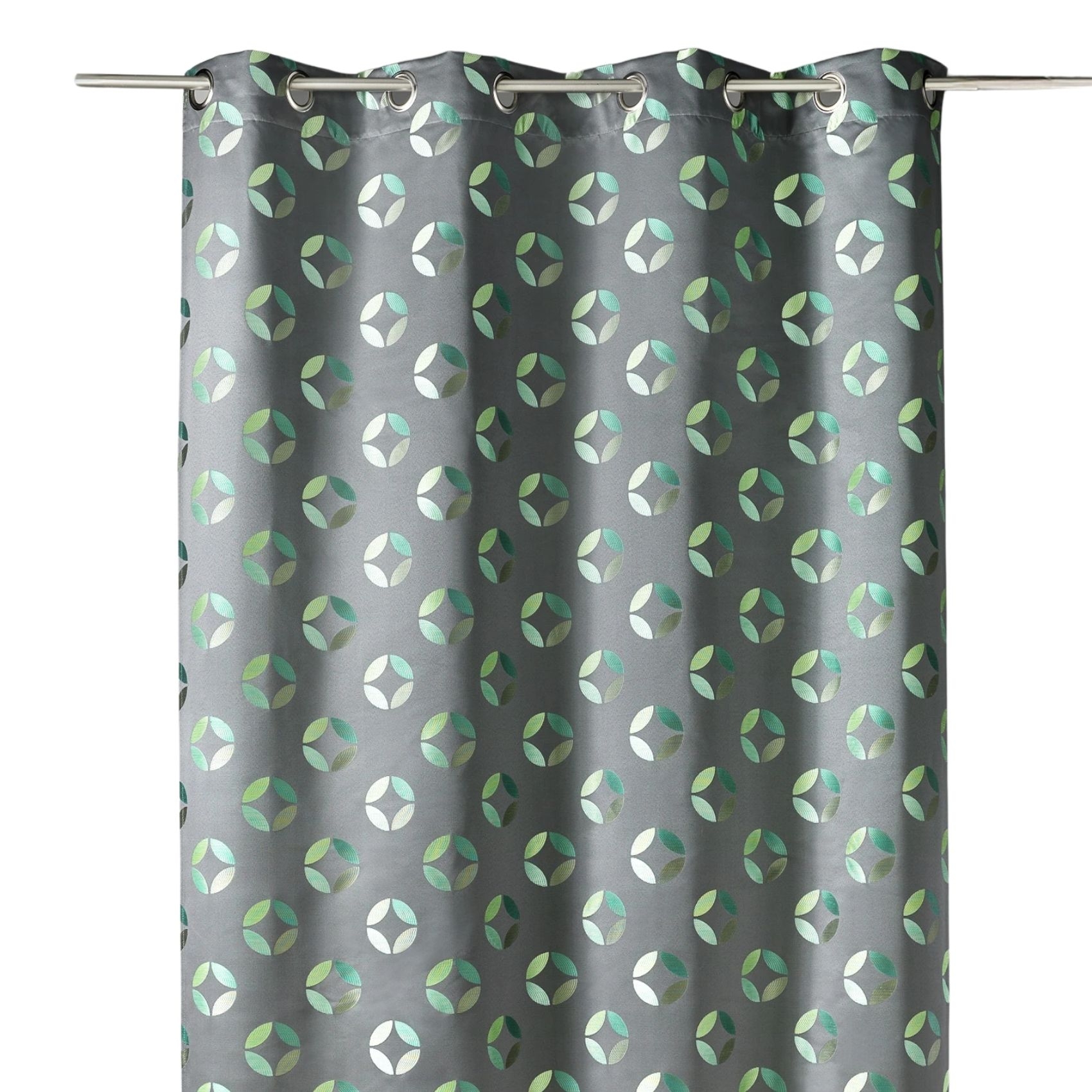 Rideau tamisant en jacquard à motifs de rosaces — vue 6