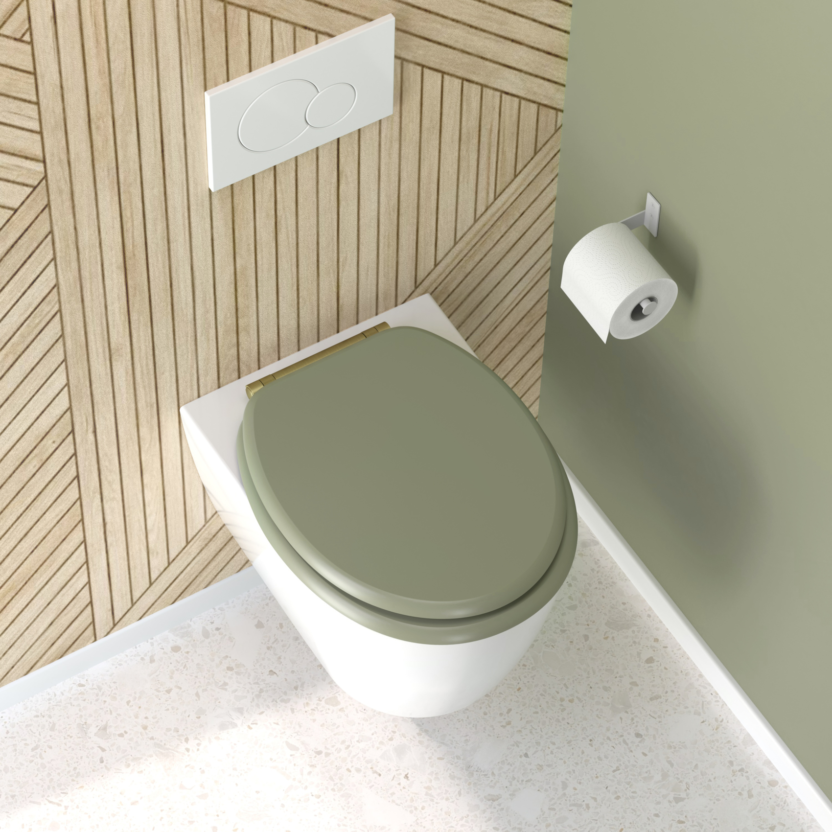 Abattant WC frein de chute design — vue 3