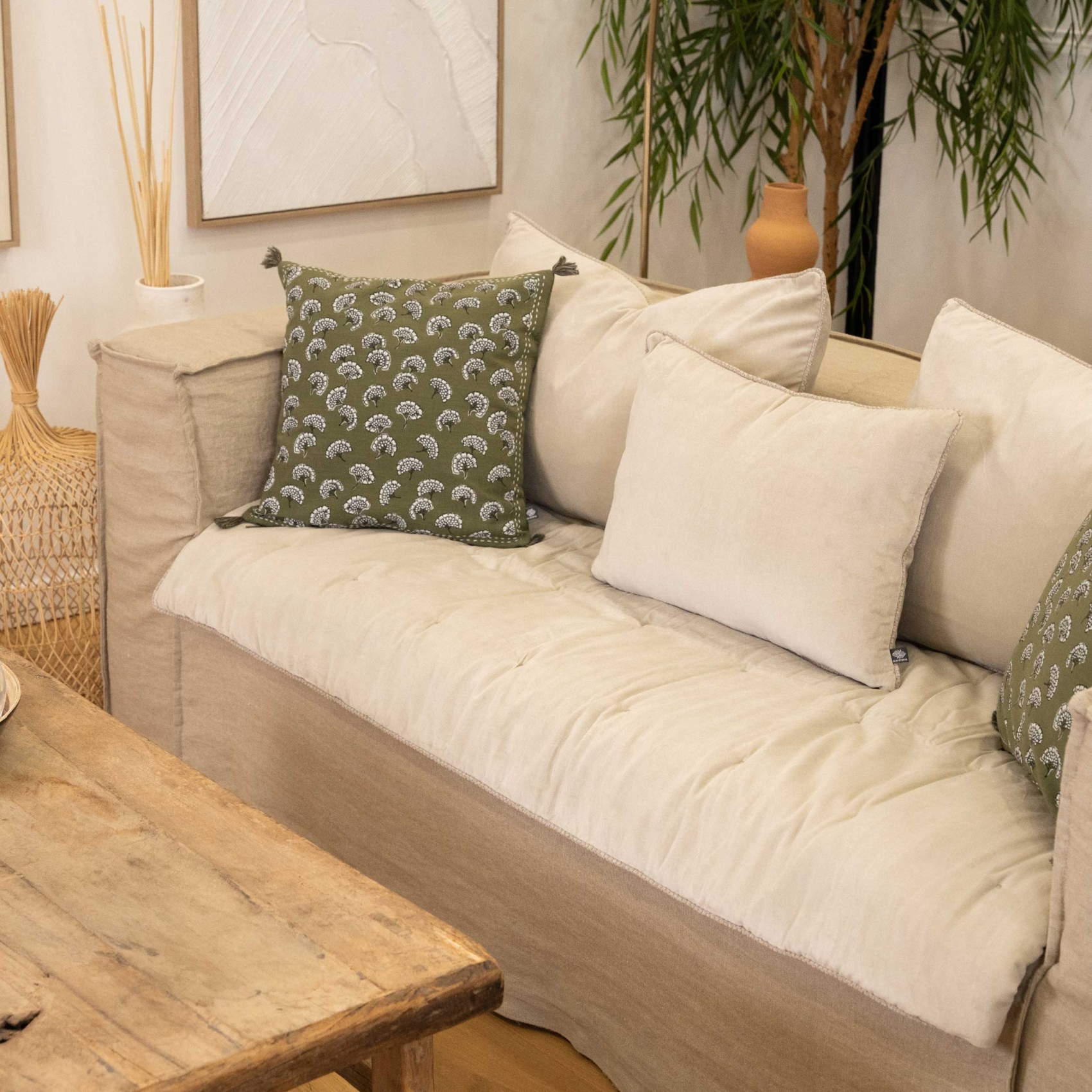 Coussin en velours réversible — vue 6