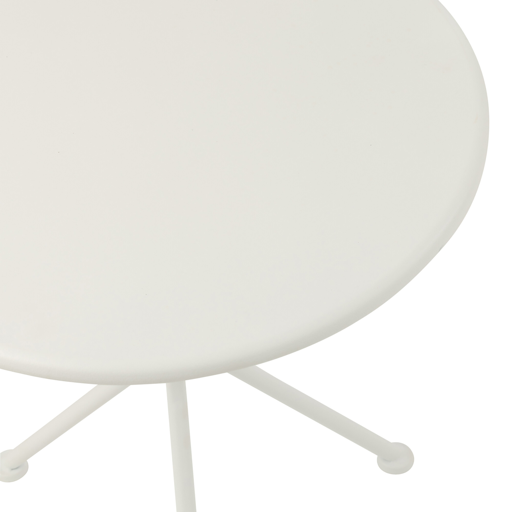 Table de jardin ronde en métal — vue 3