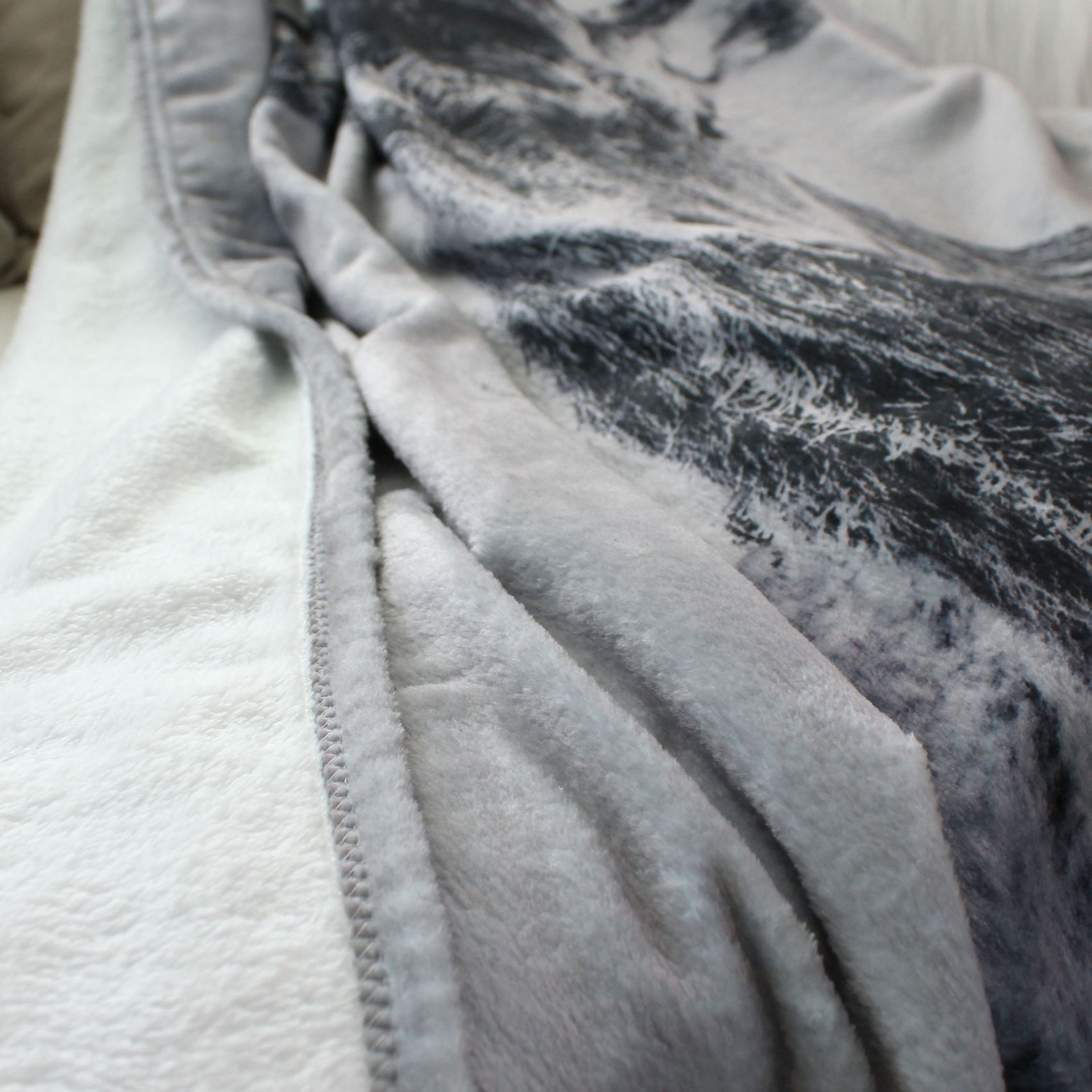 Plaid flanelle imprimé doux — vue 3