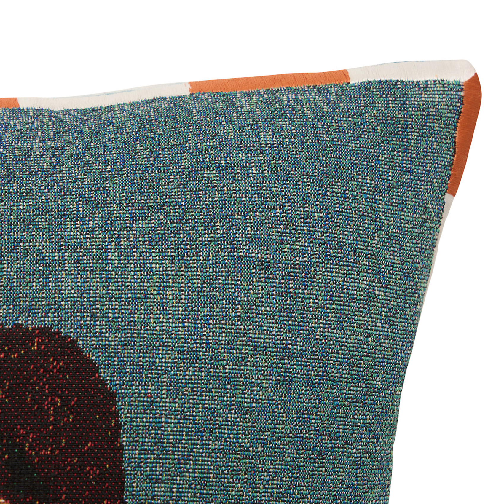 Coussin décoratif jacquard à motif portrait — vue 3