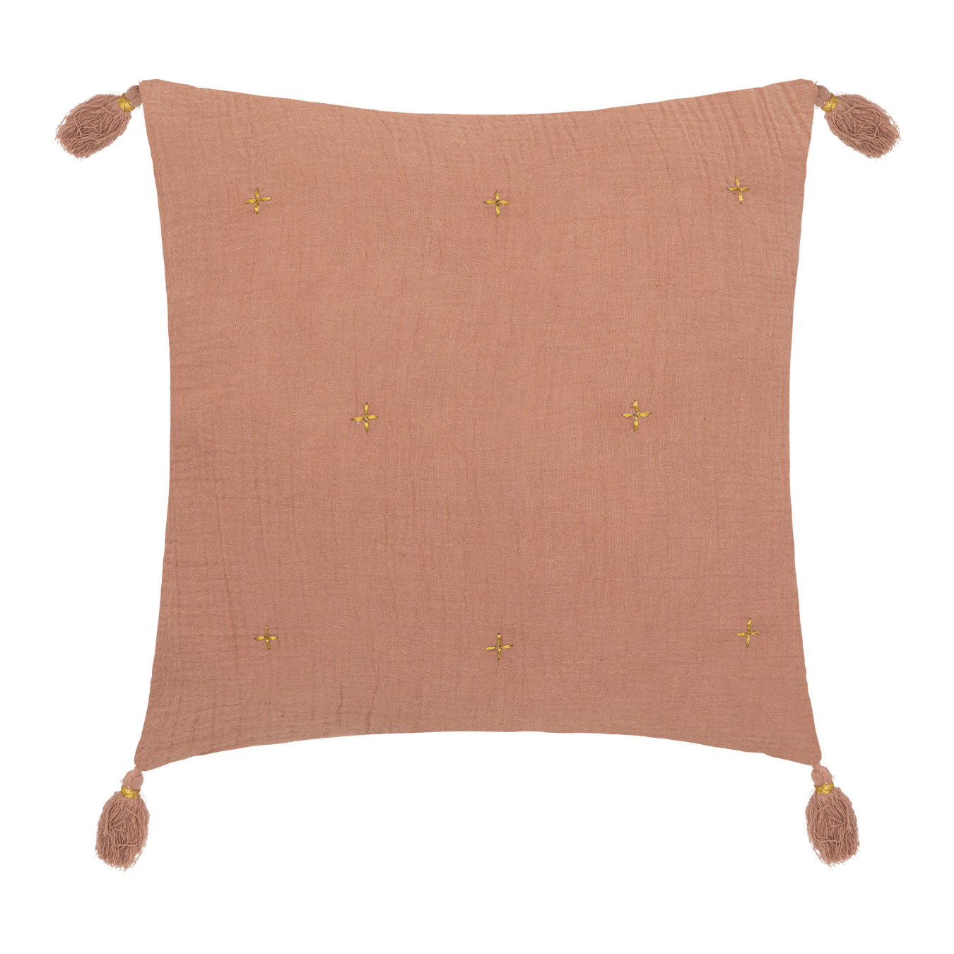 Coussin en gaze de coton brodé — vue 5