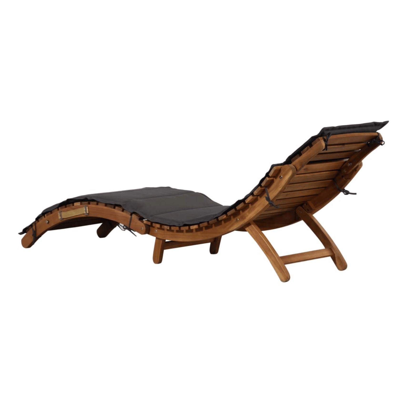 Chaise longue avec coussin bois d'Acacia — vue 4