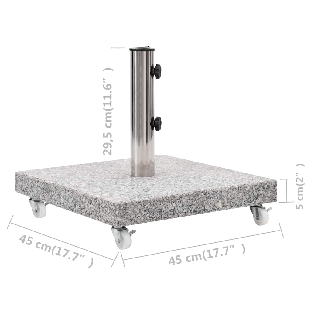Socle de parasol en granit à roulette — vue 4