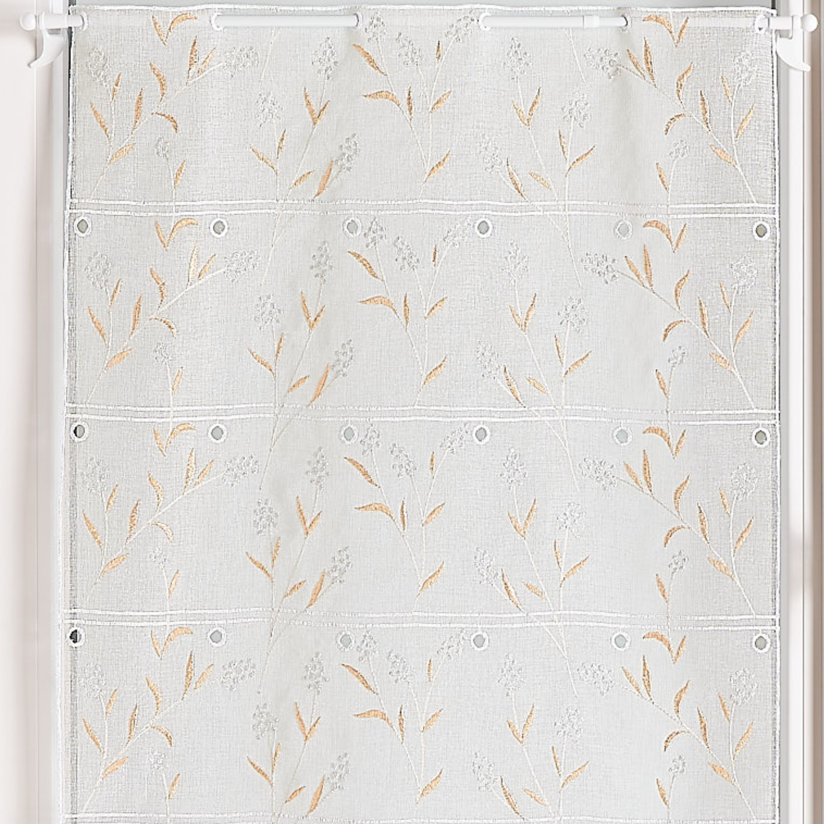 Modulable en étamine brodée motif fleur — vue 3