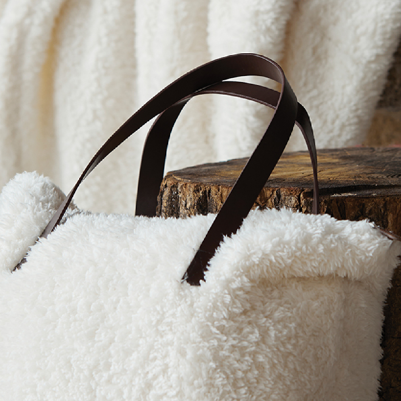 Ensemble plaid et sac Sherpa — vue 3