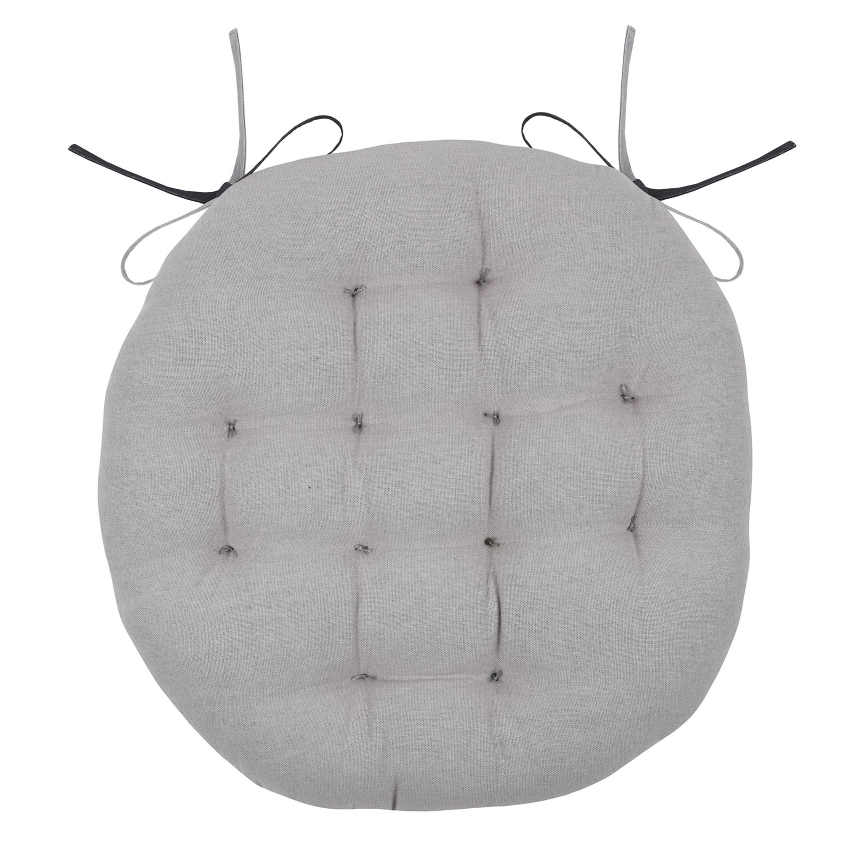 Galette de chaise ronde et bicolore — vue 3