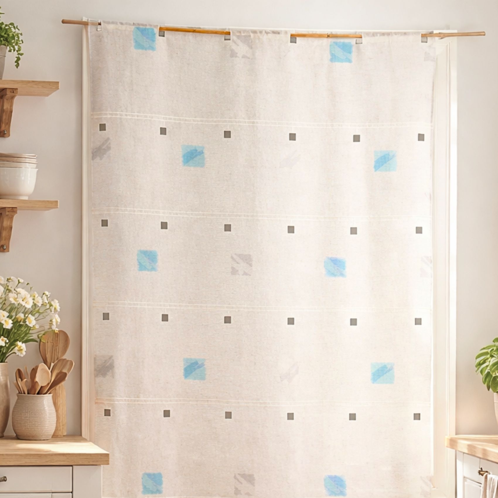 Modulable brodé de carrés colorés — vue 3