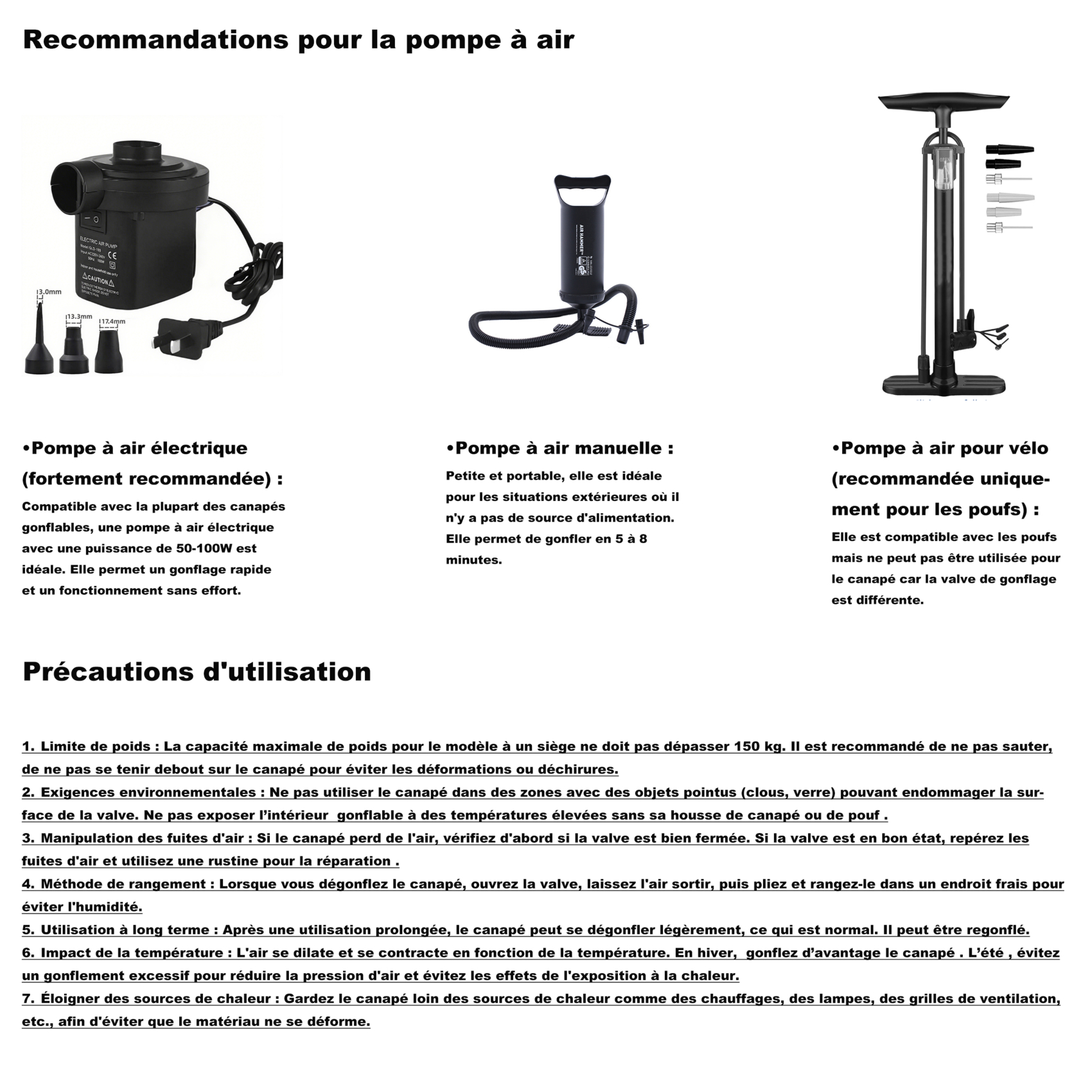 Pouf rond gonflable pour extérieur FORMENTERA — vue 5