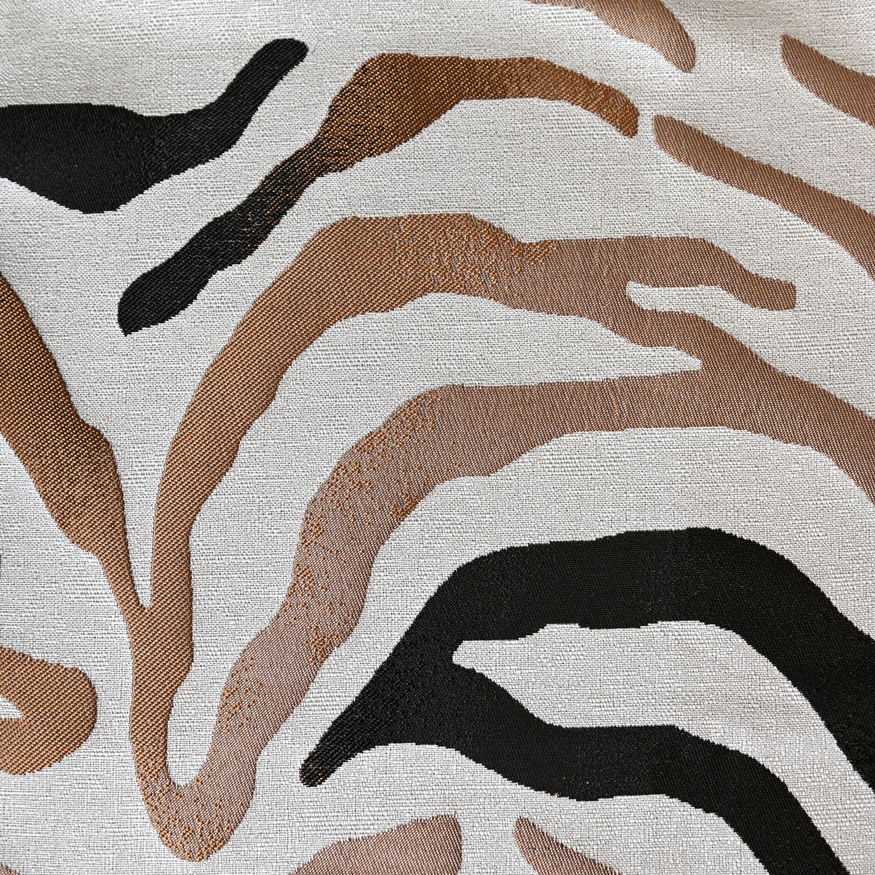 Tissu jacquard ameublement motif zèbre dégradé — vue 3