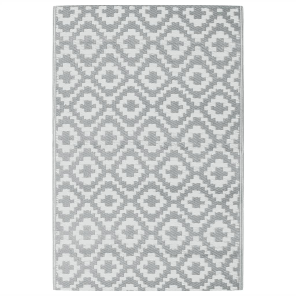 Tapis d’extérieur rectangulaire réversible motif géométrique