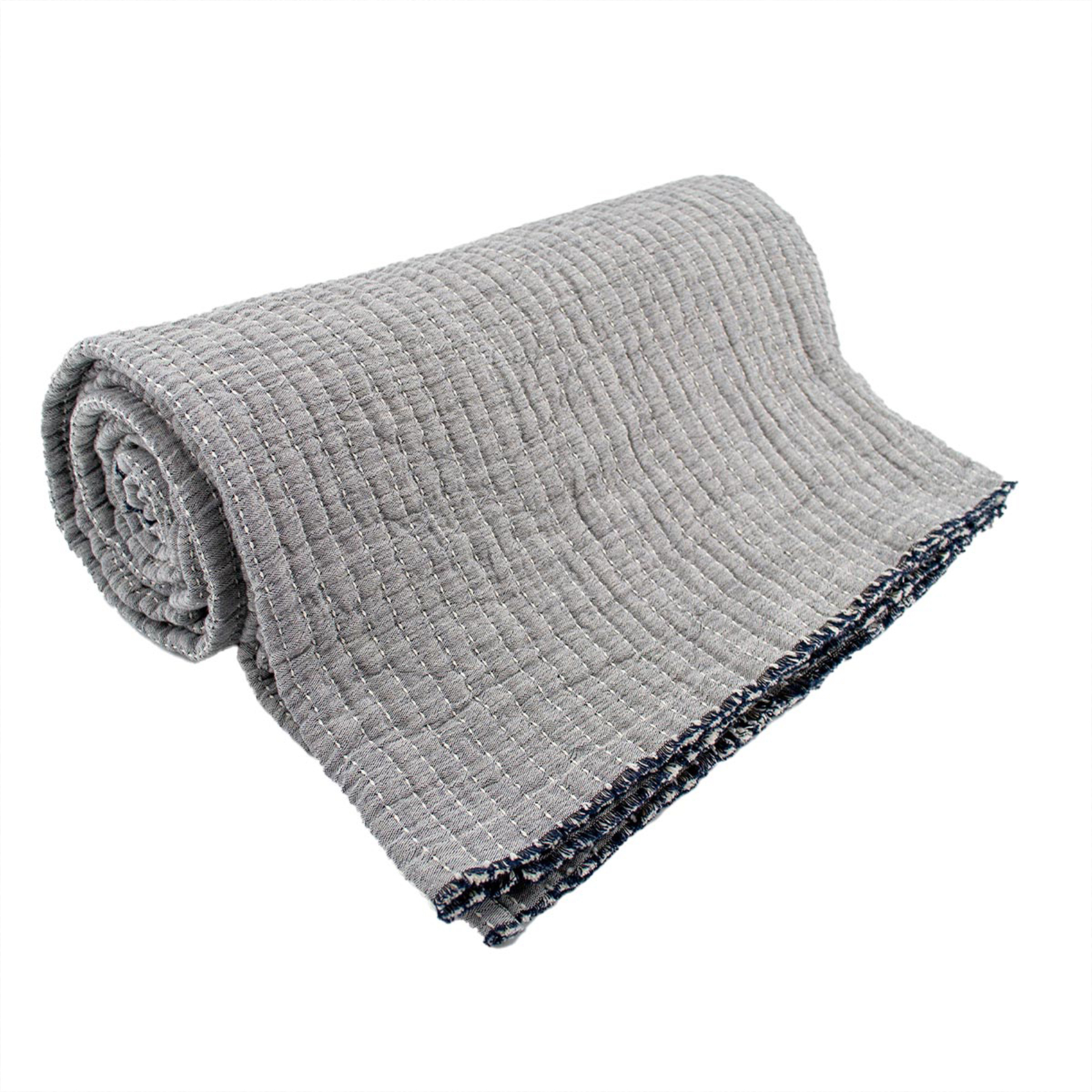 Plaid en coton lavé matelassé boutis — vue 5