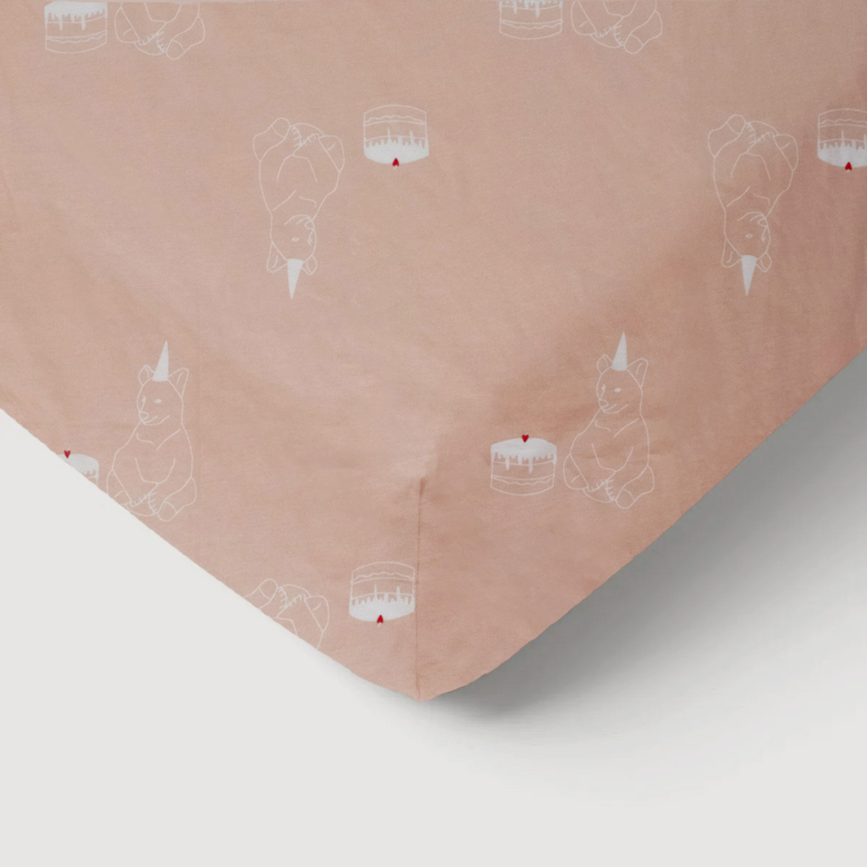 Drap-housse bébé en jersey 100% coton extensible anniversaire