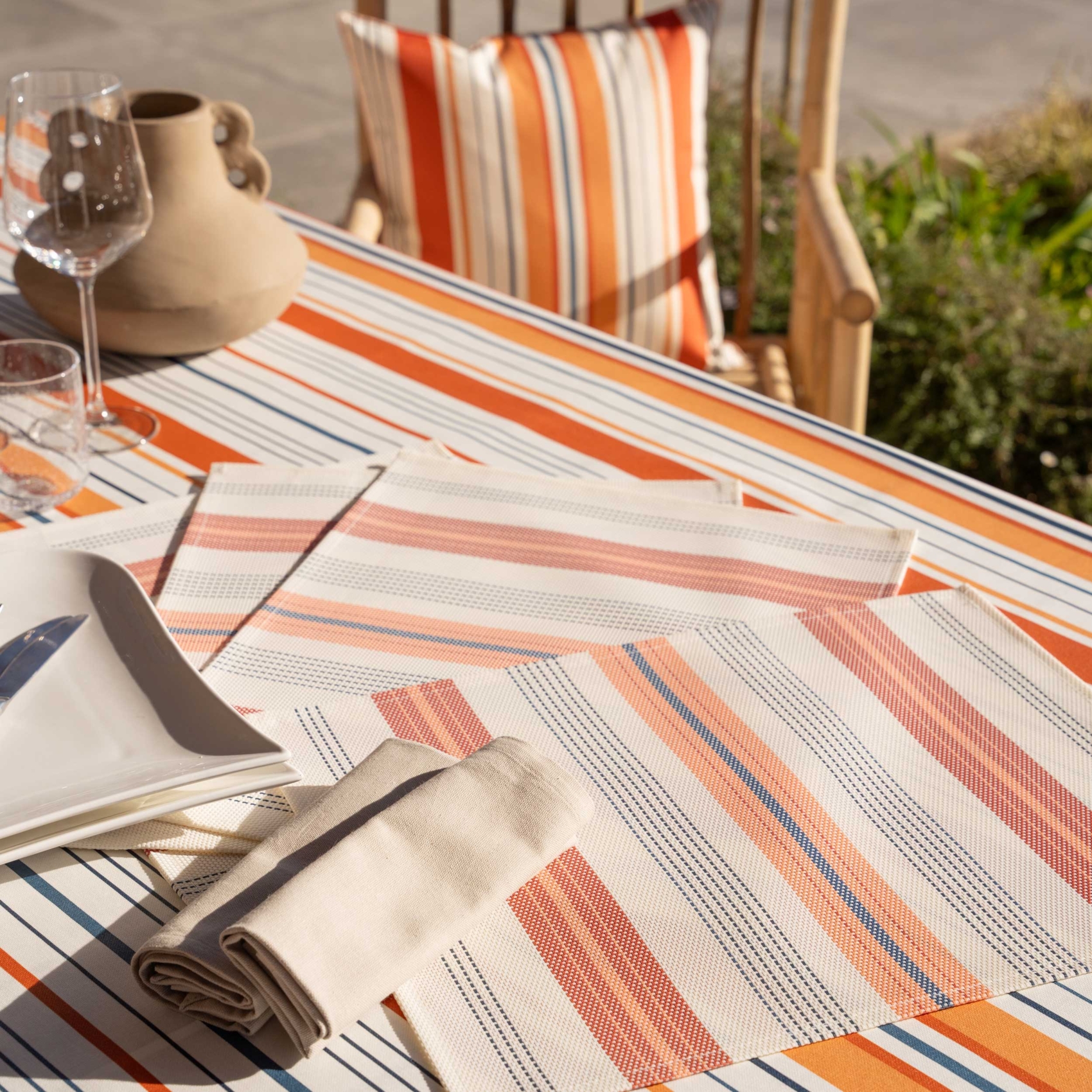 Set de table rectangulaire enduite — vue 5