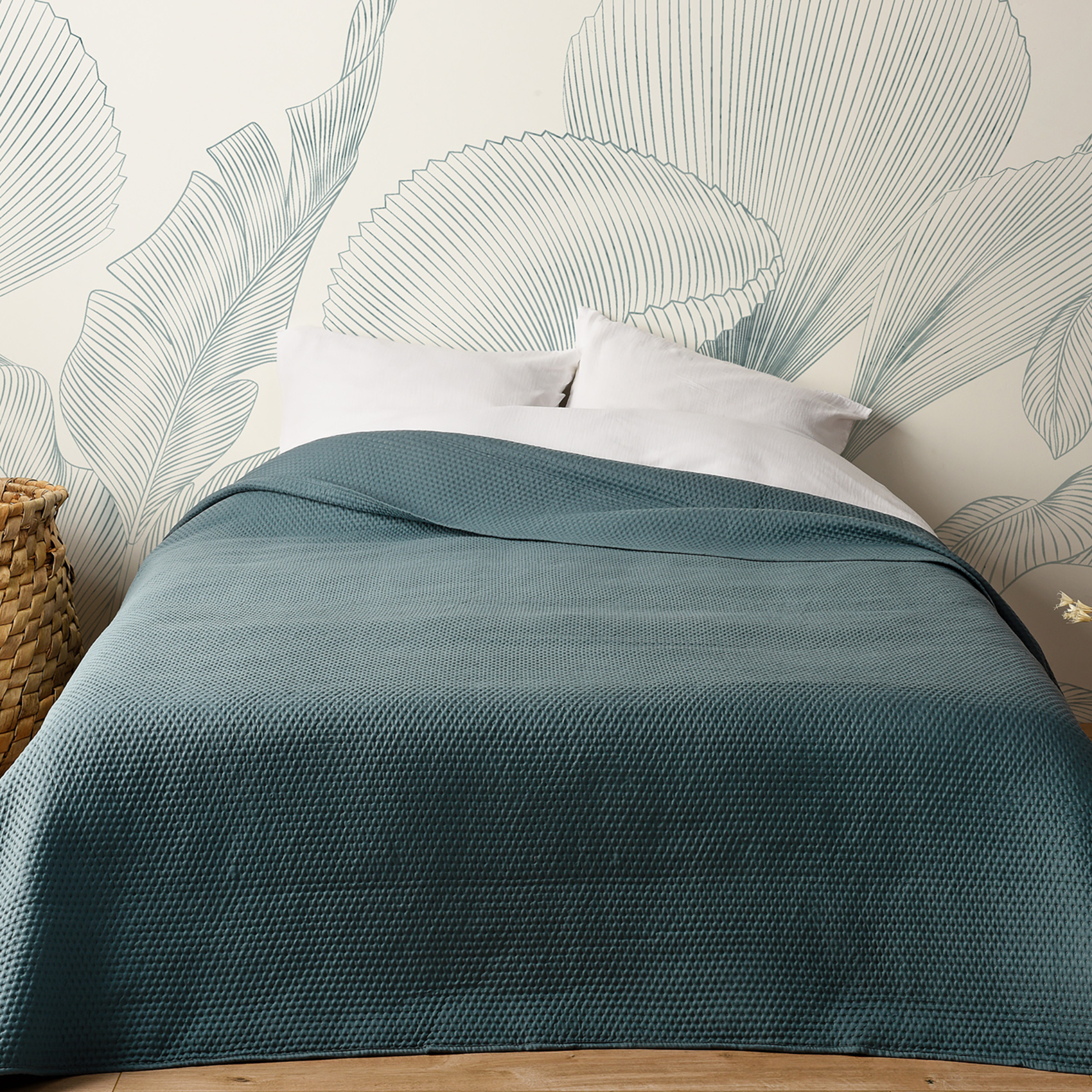 Jeté de lit matelassé léger motif capitonné — vue 4