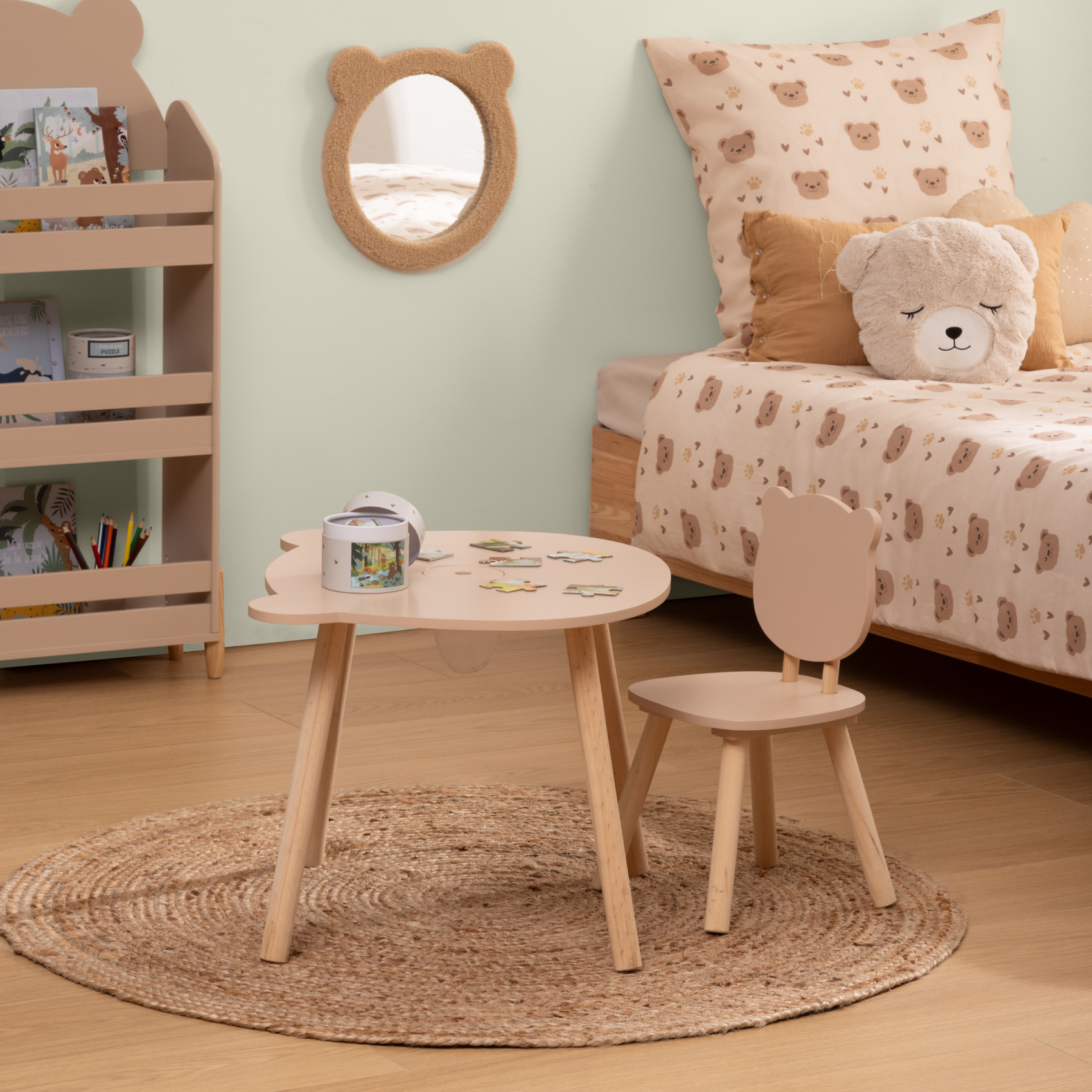 Chaise enfant dossier ourson — vue 5