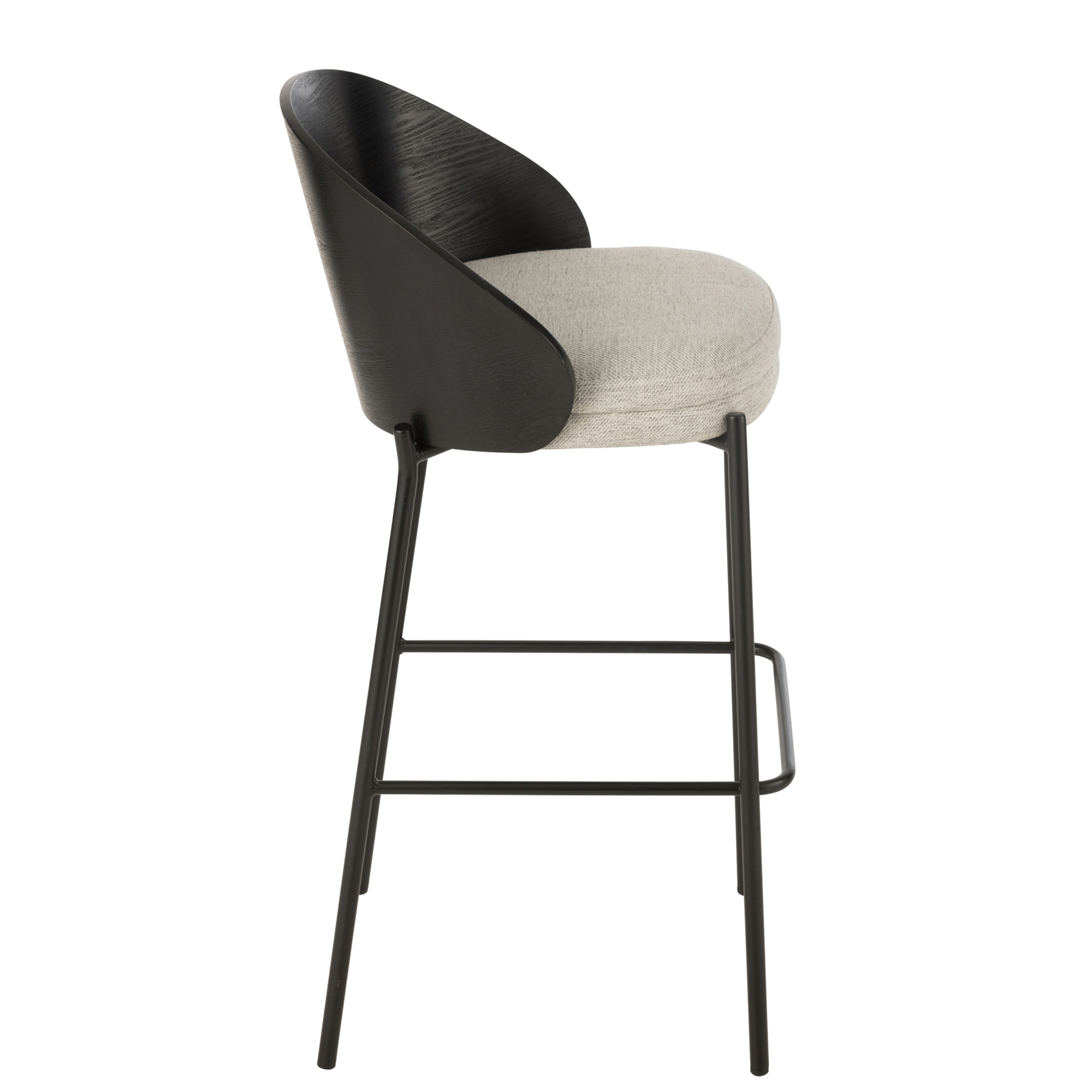 Chaise de bar design et bicolore — vue 3