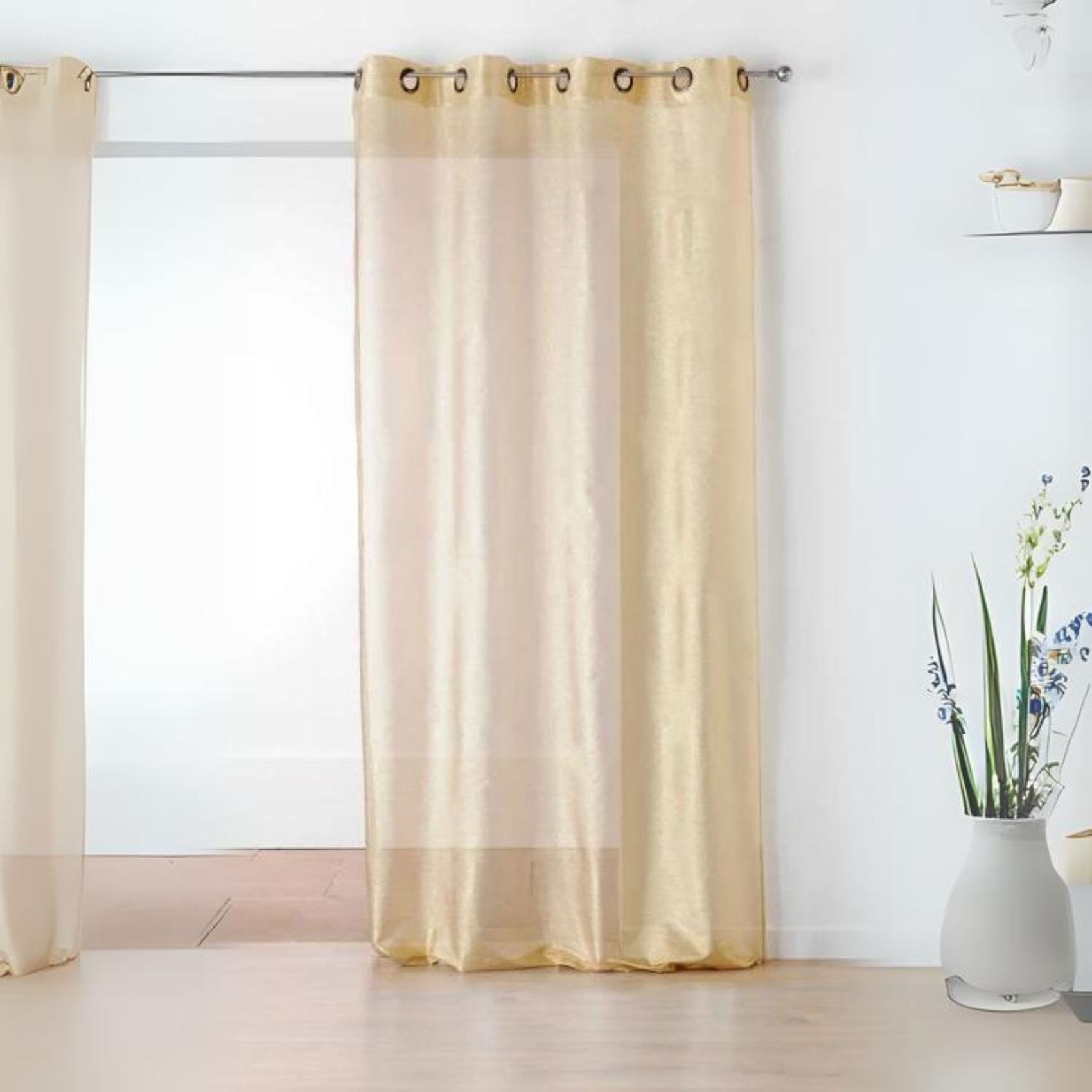 Voilage uni fluide — vue 3