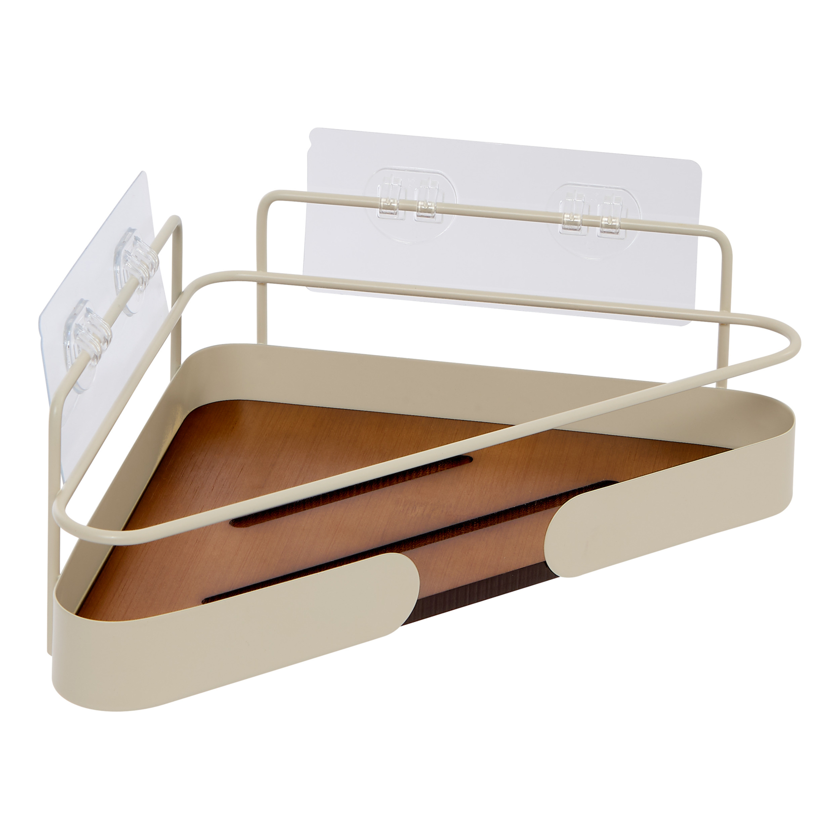 Etagère de douche d'angle en acier