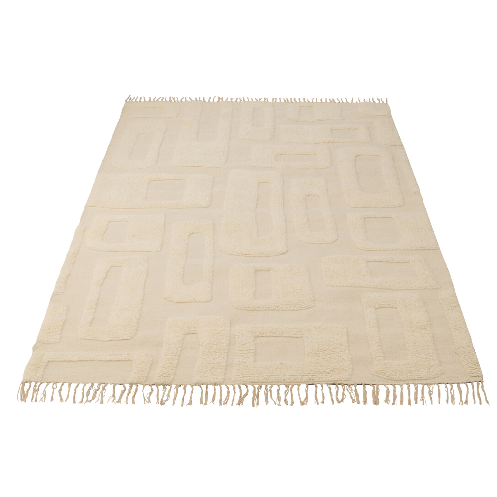 Tapis en laine motif abstrait