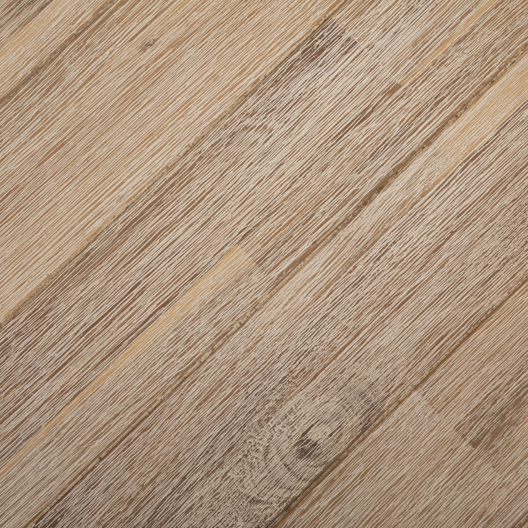 Table basse en acacia avec plateau motif chevrons — vue 3