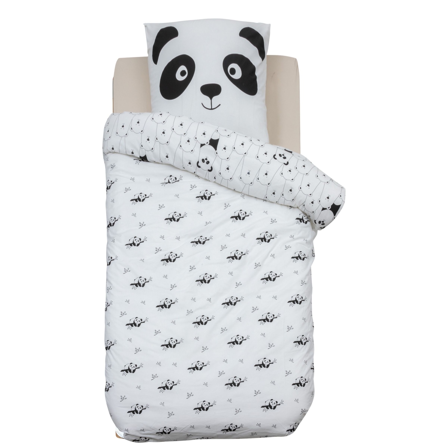 Parure de lit imprimée motif panda