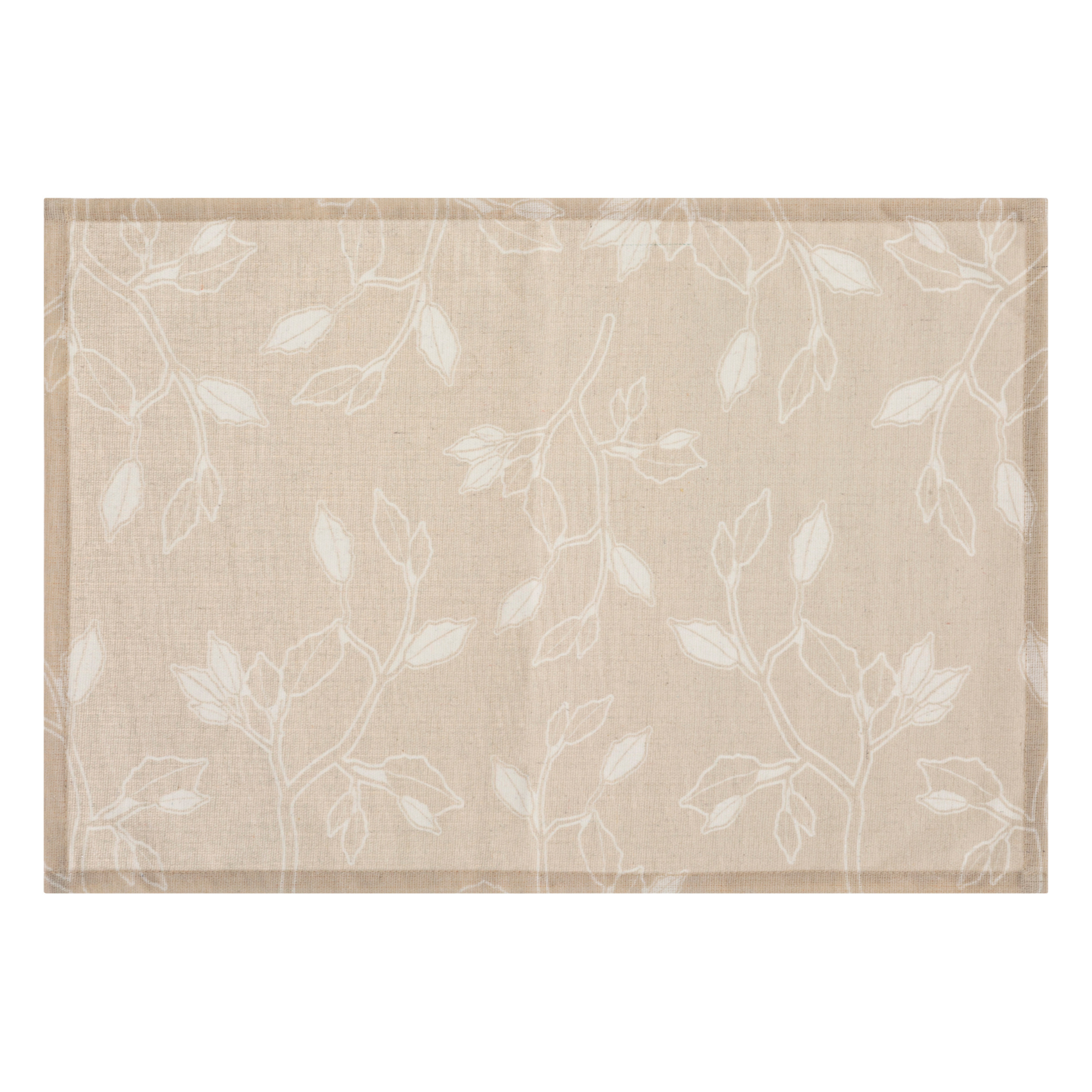 Set de table enduit floral beige