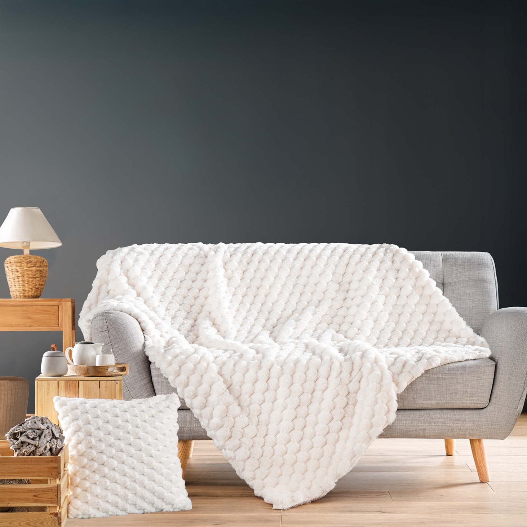 Plaid Frosty Imitation Fourrure / Sherpa — vue 6