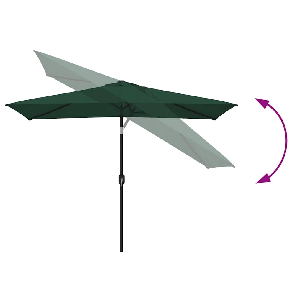 Parasol d'extérieur rectangulaire inclinable — vue 4