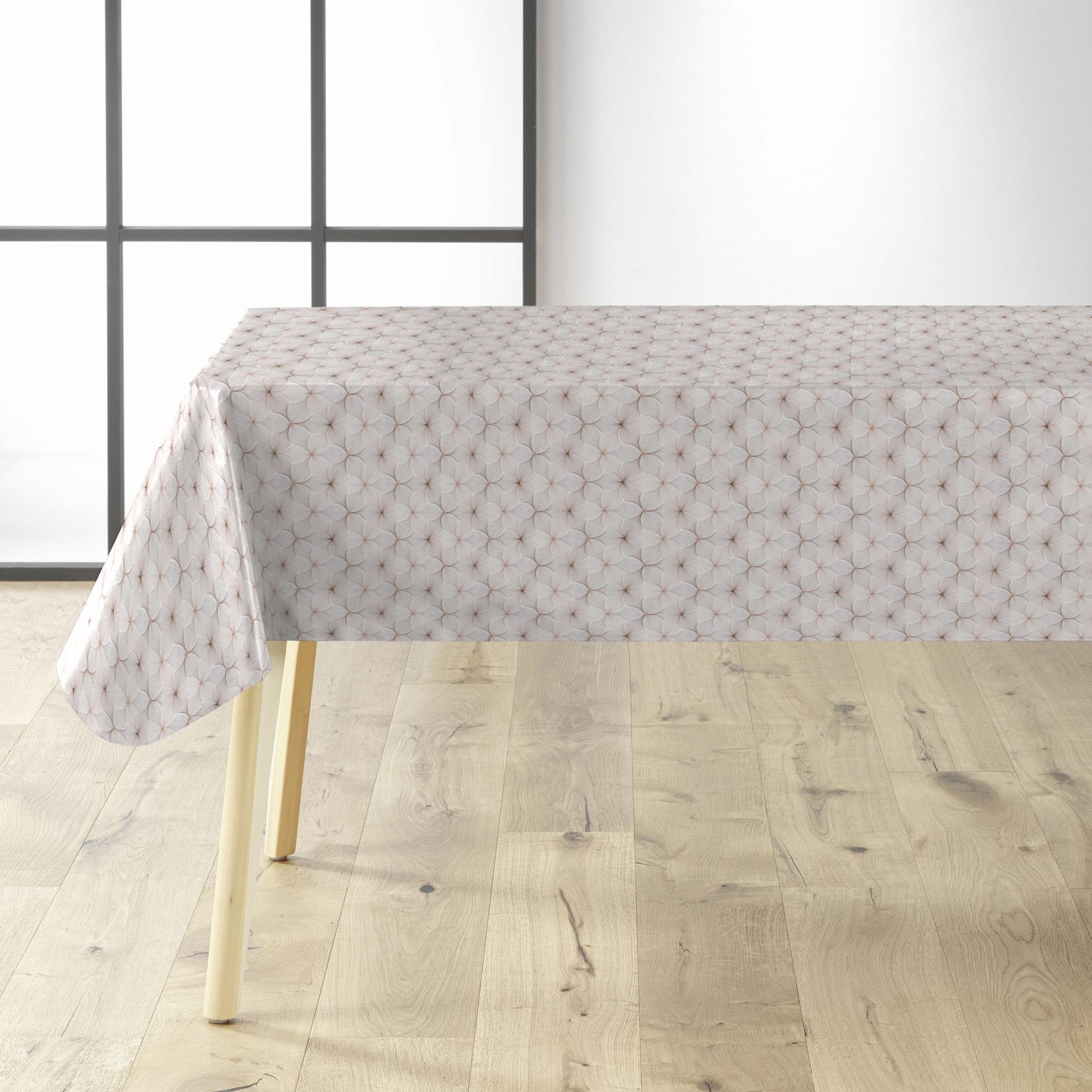 Toile cirée texturée motif floral pailleté sur mesure — vue 5