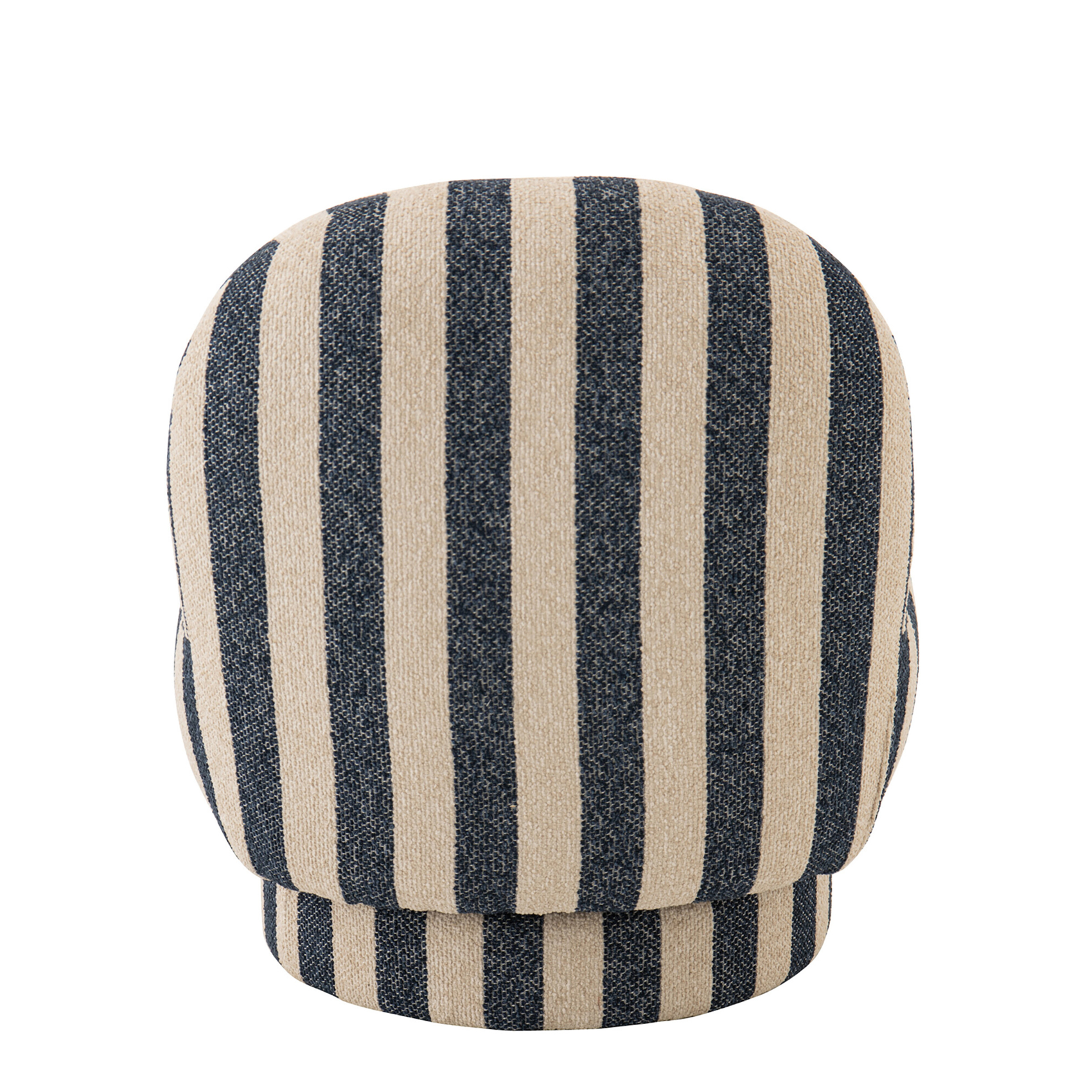 Fauteuil lounge en tissu rayé — vue 4