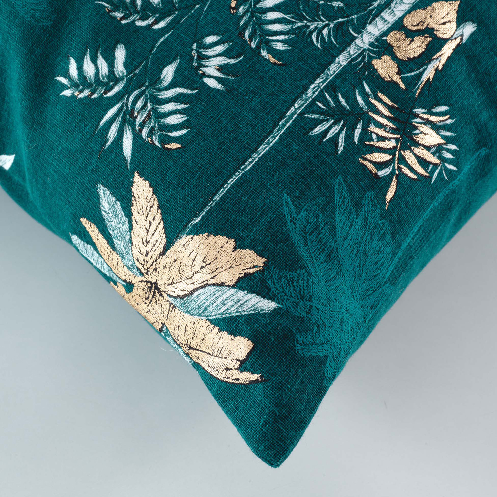 Coussin déhoussable imprimé bleu — vue 3