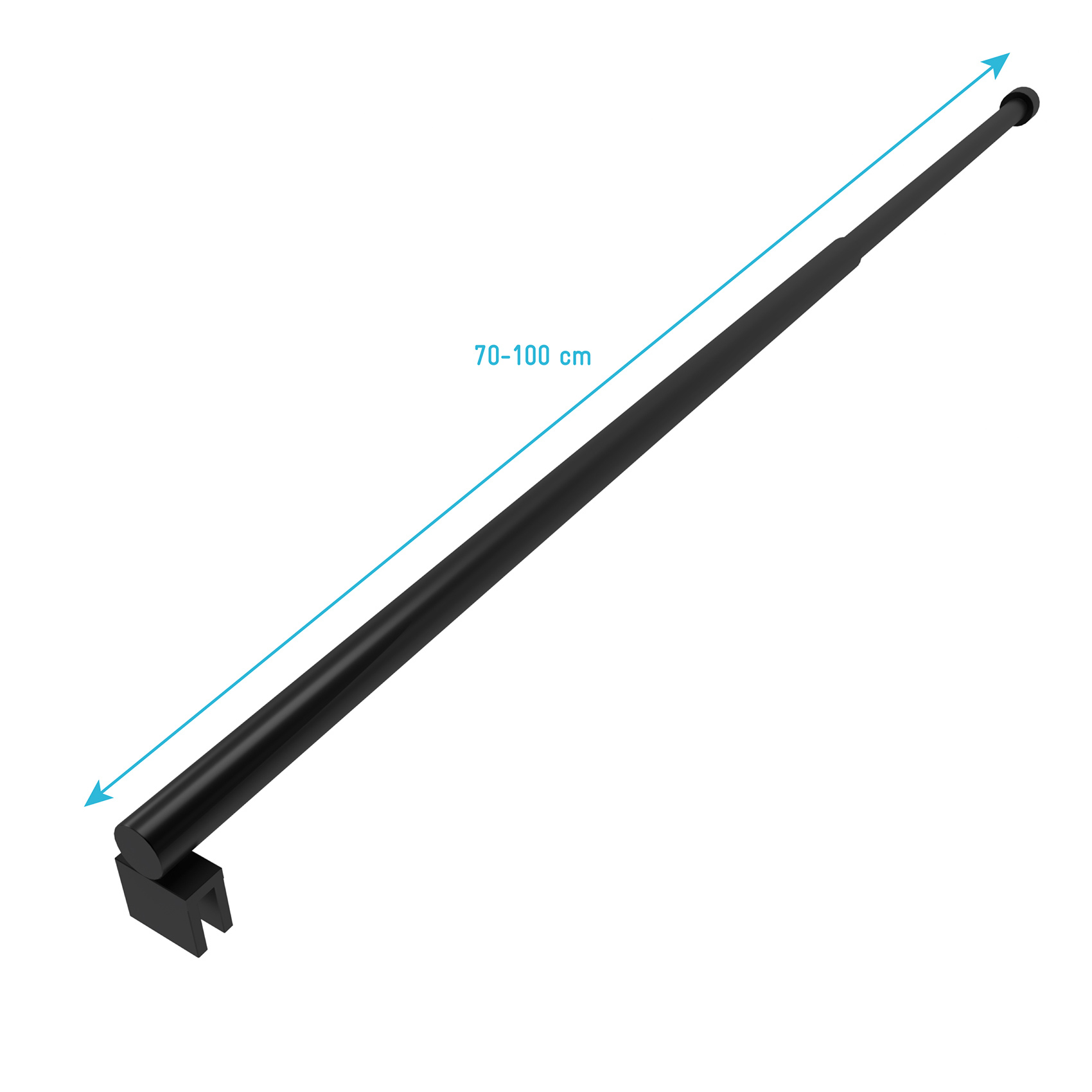 Barre de fixation extensible 70 à 100 cm pour douche italienne — vue 6